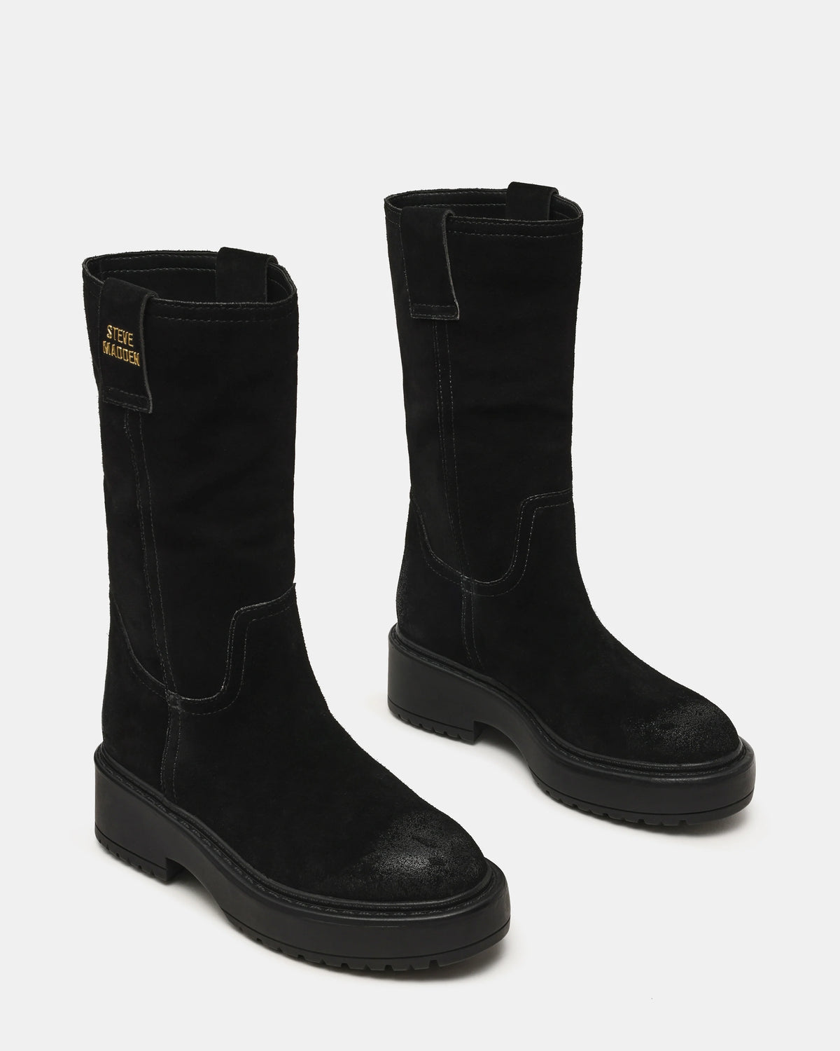 Steve Madden Ruckus - Stivale in Suede Nero