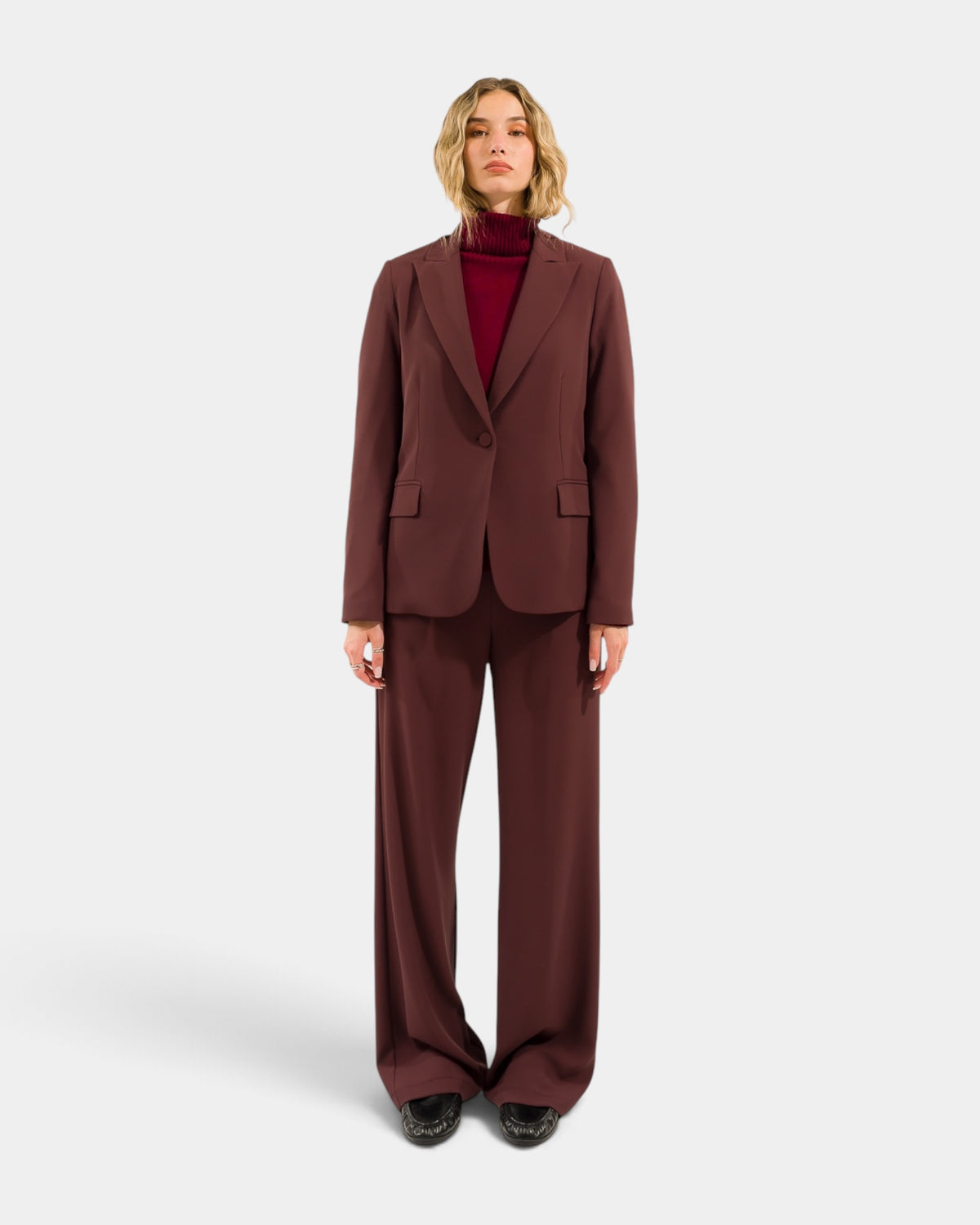 Kontatto - Completo Tailleur Giacca e Pantalone Bordeaux