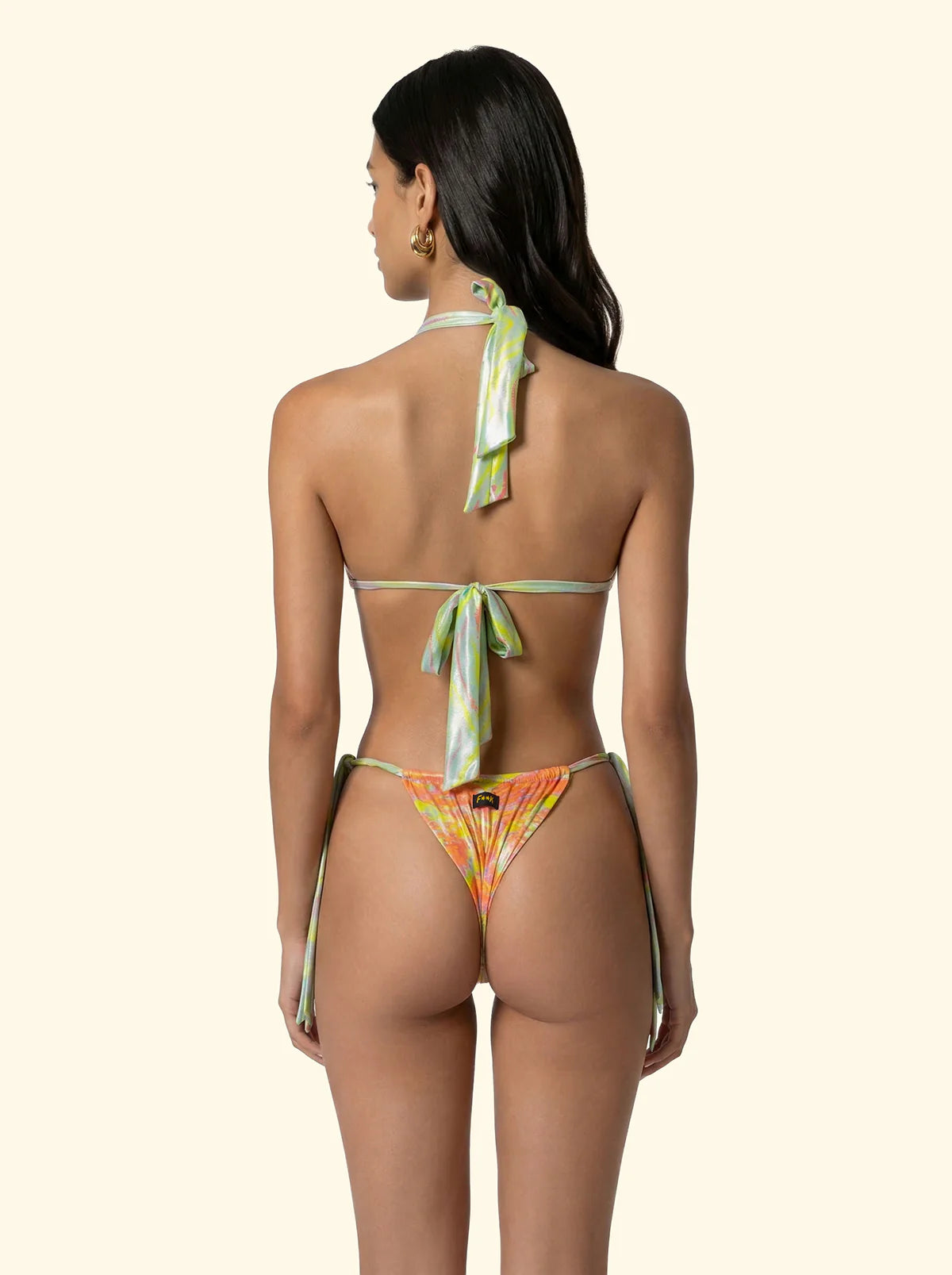 F**K - Bikini Donna Triangolo con Slip Regolabile Fantasia SW0310-X25