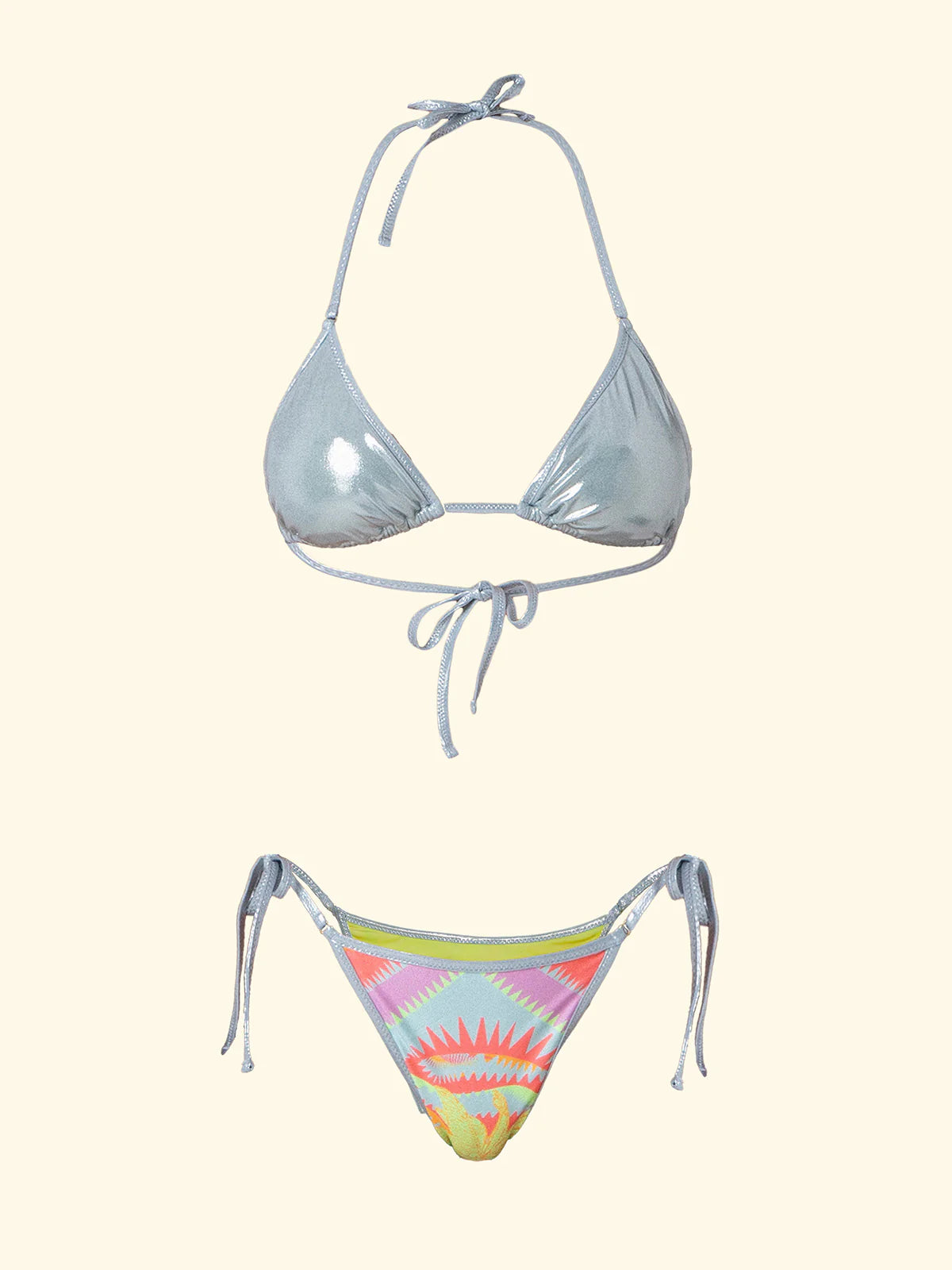 F**K - Bikini Donna Triangolo con Slip Regolabile Fantasia SW0361-X26