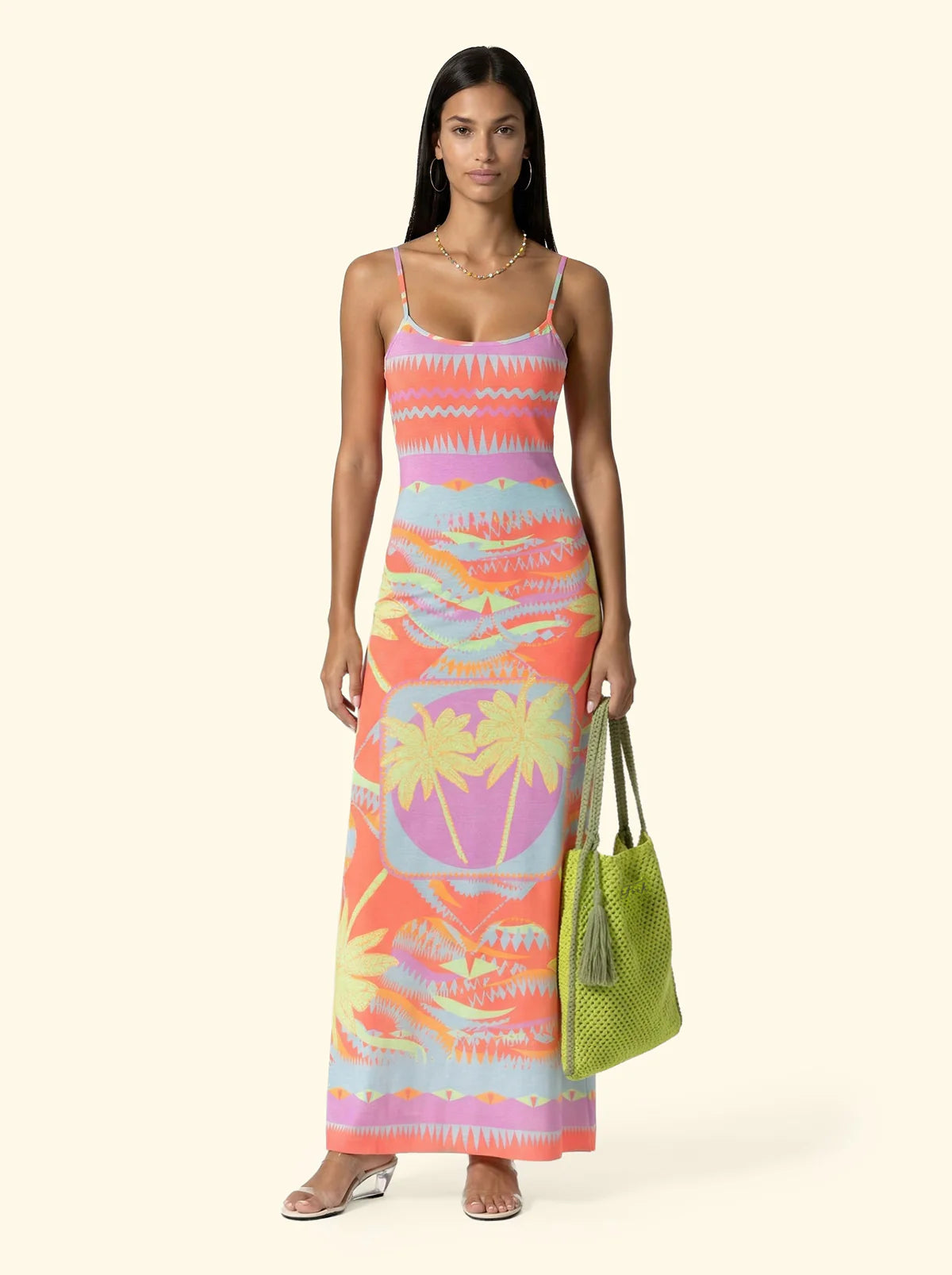 F**K - Vestito Lungo Donna Fantasia SW3303-X26