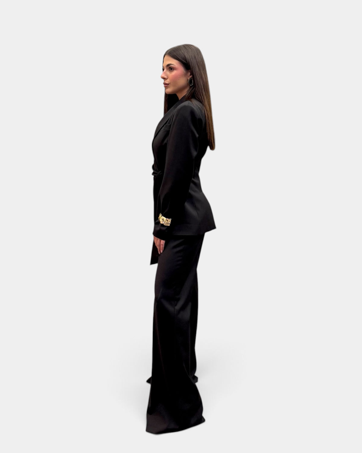 KikiSix - Pantalone Nero con Elastico