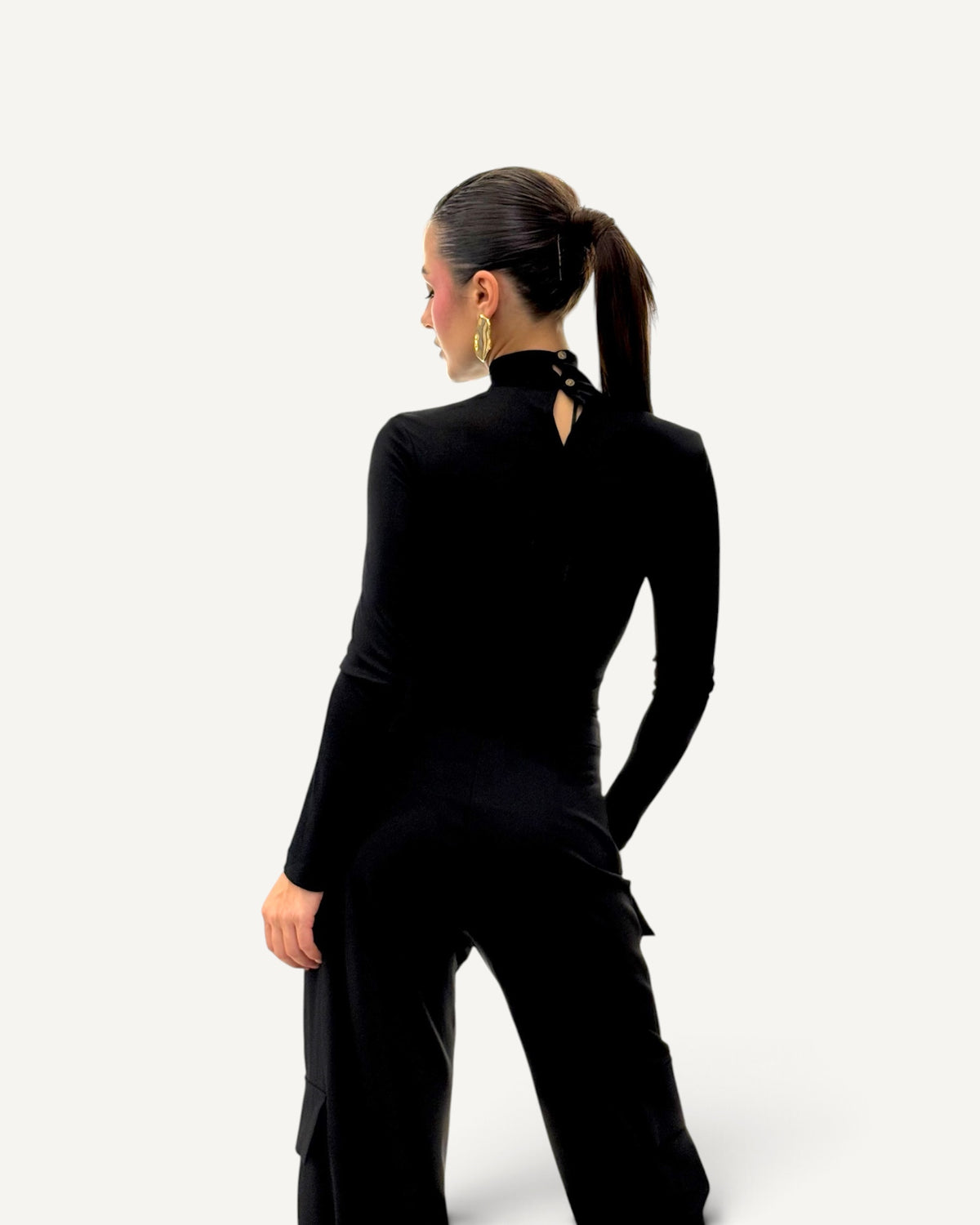 Silence Limited - Body Helen nero a collo alto