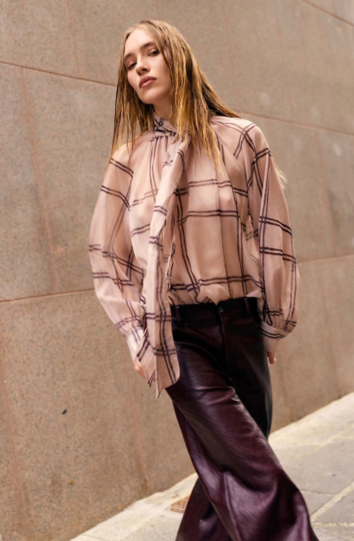 D'Elle - Giulia Mastini - Camicia Quadrettoni con Fiocco