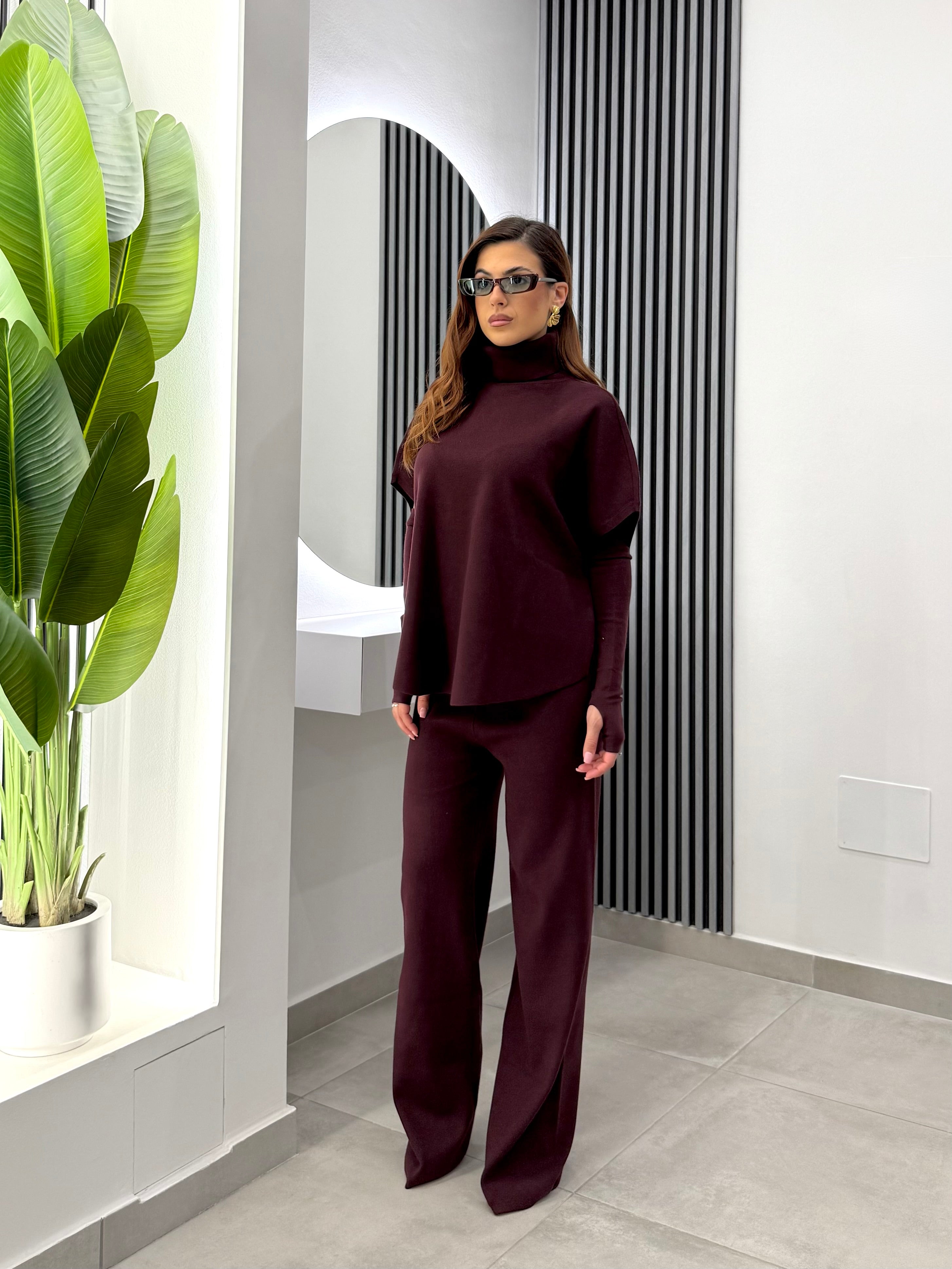 Club Crochet - Set Coordinato Bordeaux