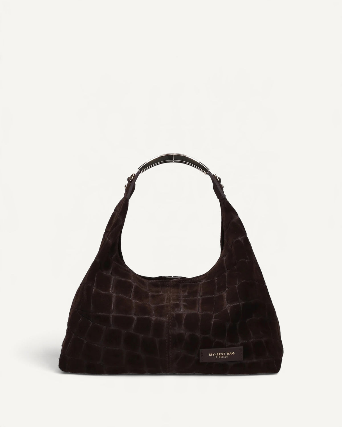 My Best Bag - Borsa Mini Elisse Croco Suede Testa di Moro