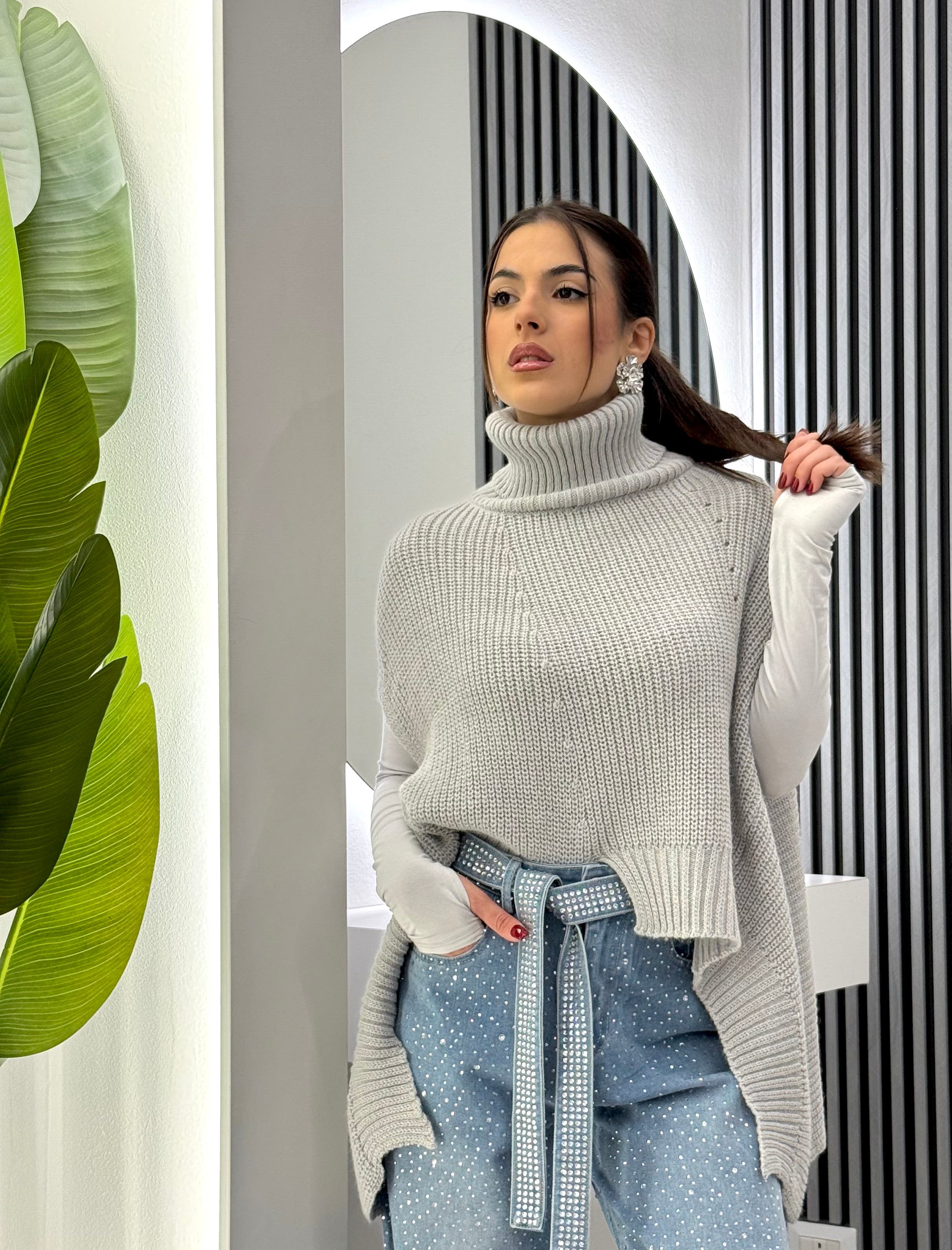 Club Crochet - Poncho Misto lana