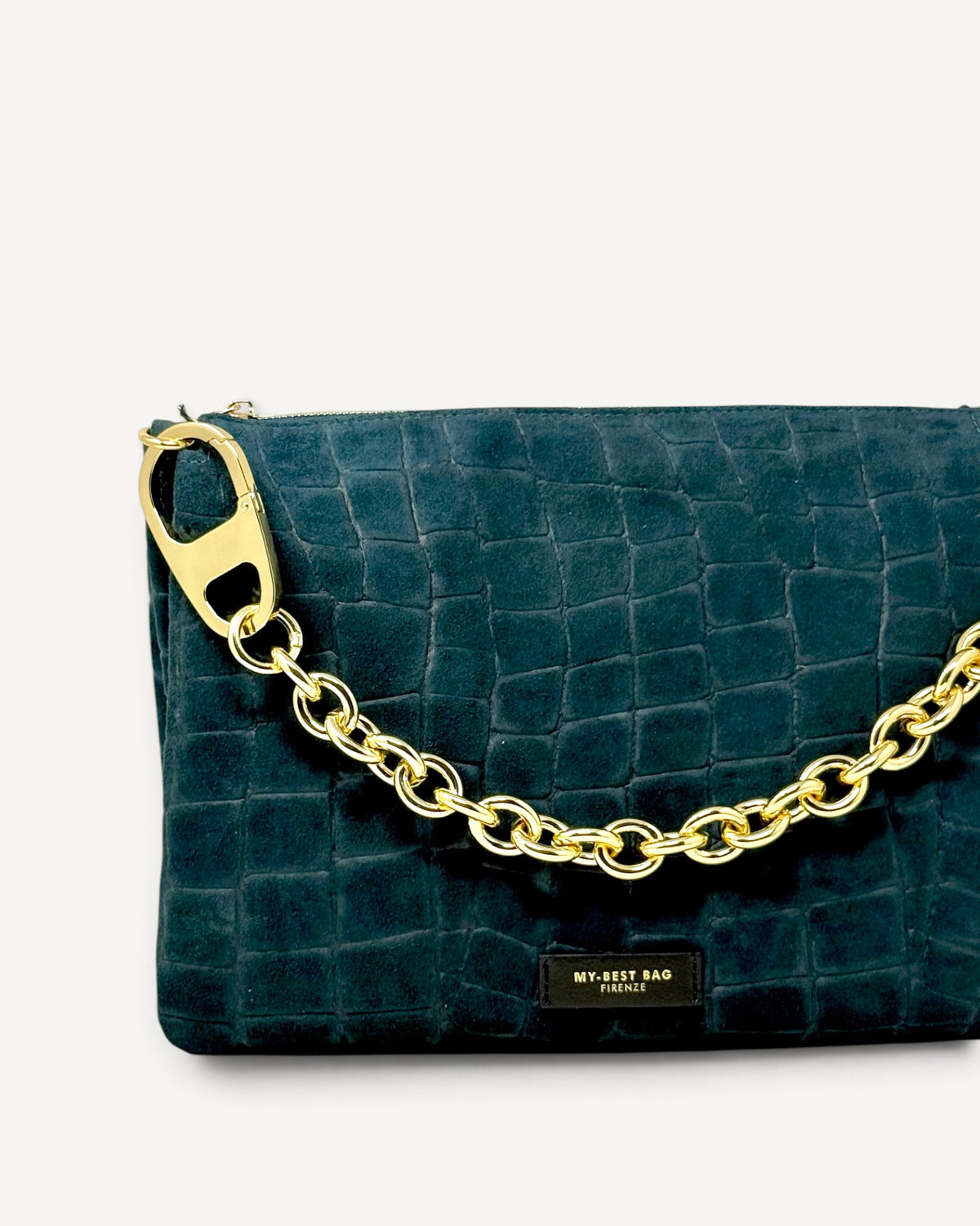 My Best Bag - Borsa Reflex Croco Suede Ottanio