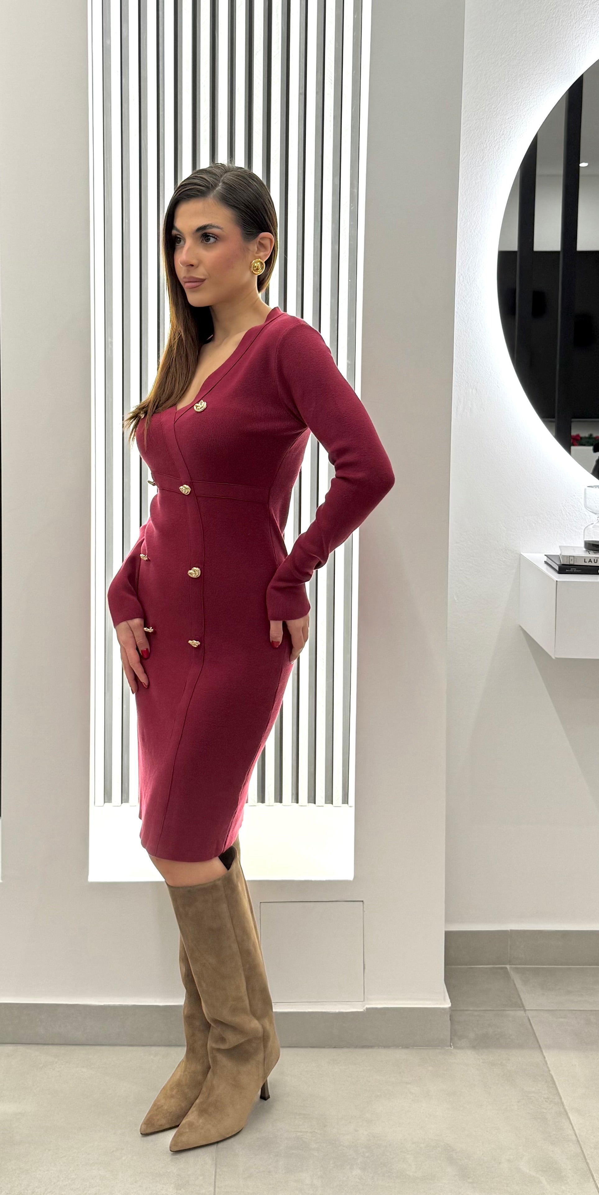 Koralline - Abito Bottoni Oro