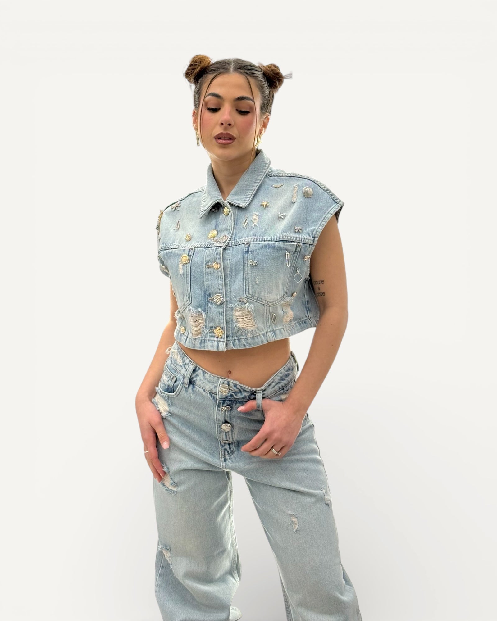 Kontatto - Gilet Denim
