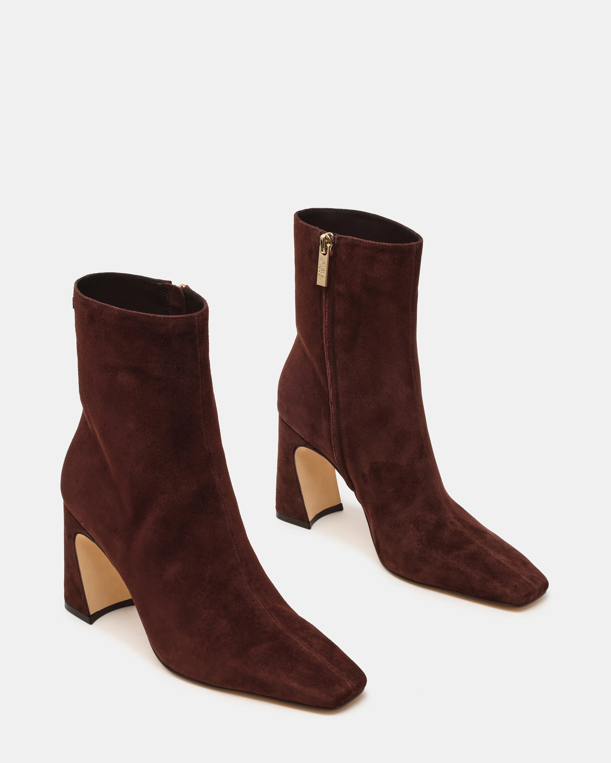 Steve Madden Flares - Tronchetto in Suede Marrone Chocolate