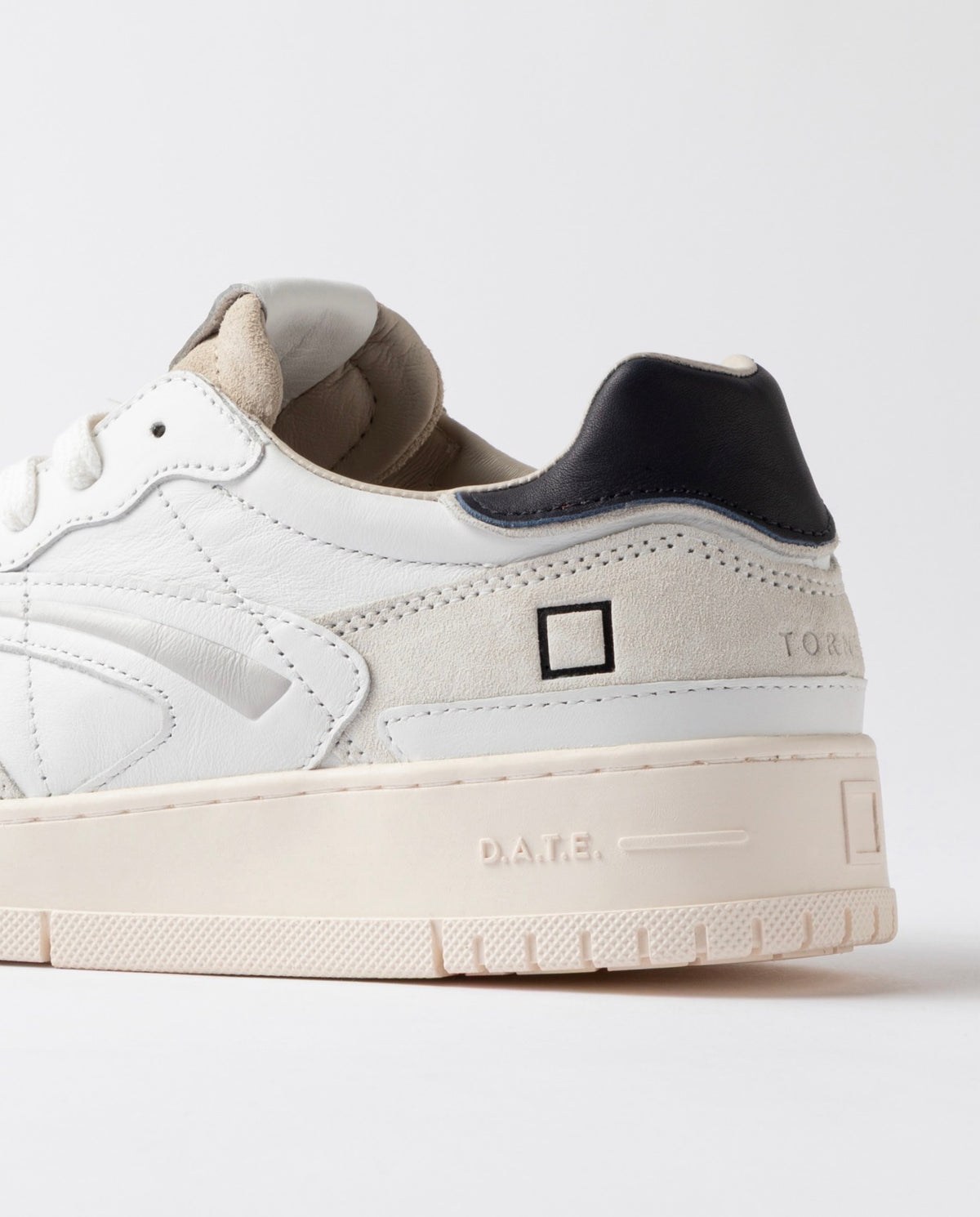 D.A.T.E. - Sneakers uomo Torneo Pure Calf White - Blue