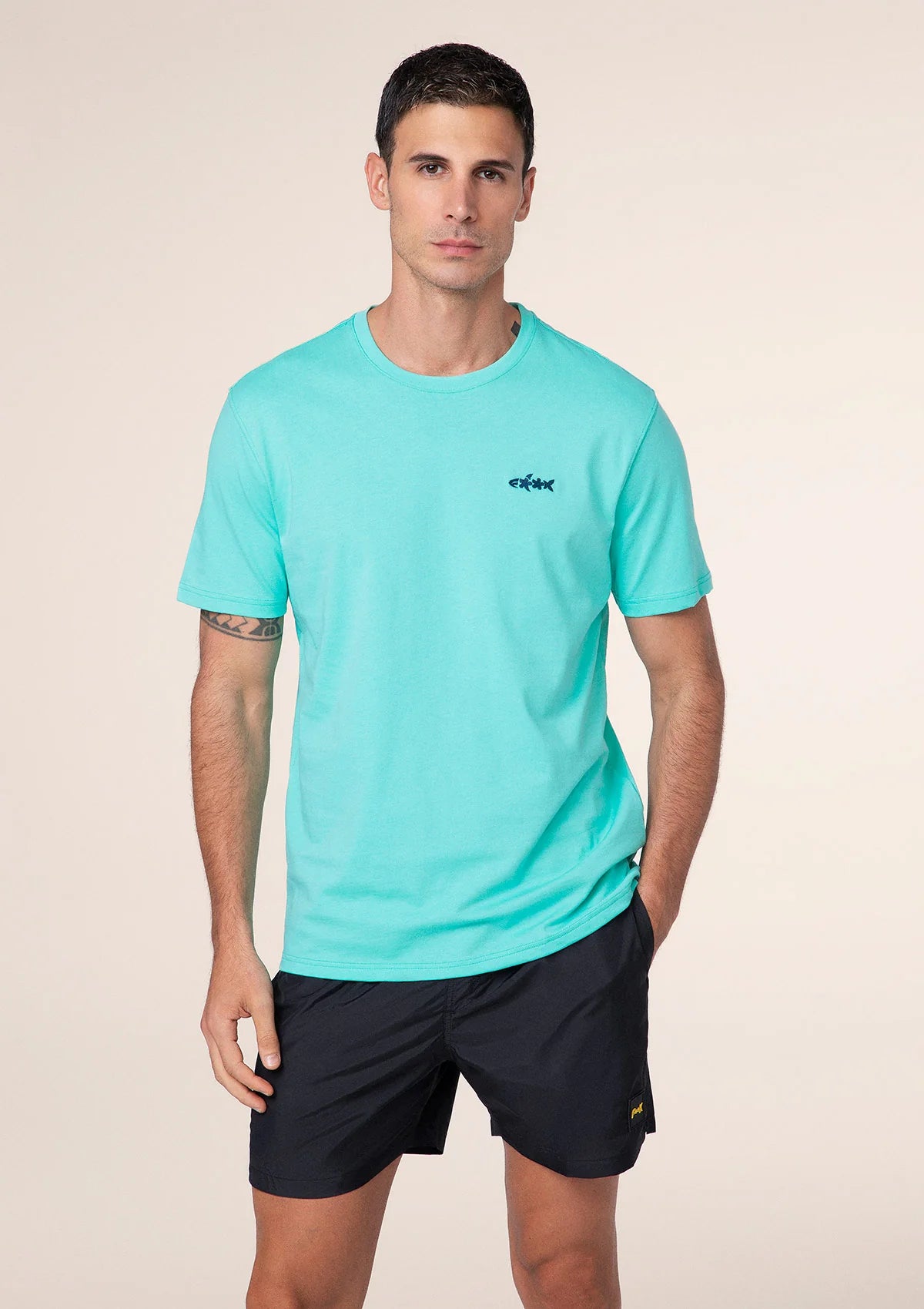 F**K - T-Shirt Uomo Verde Acqua M01TS72-AQ