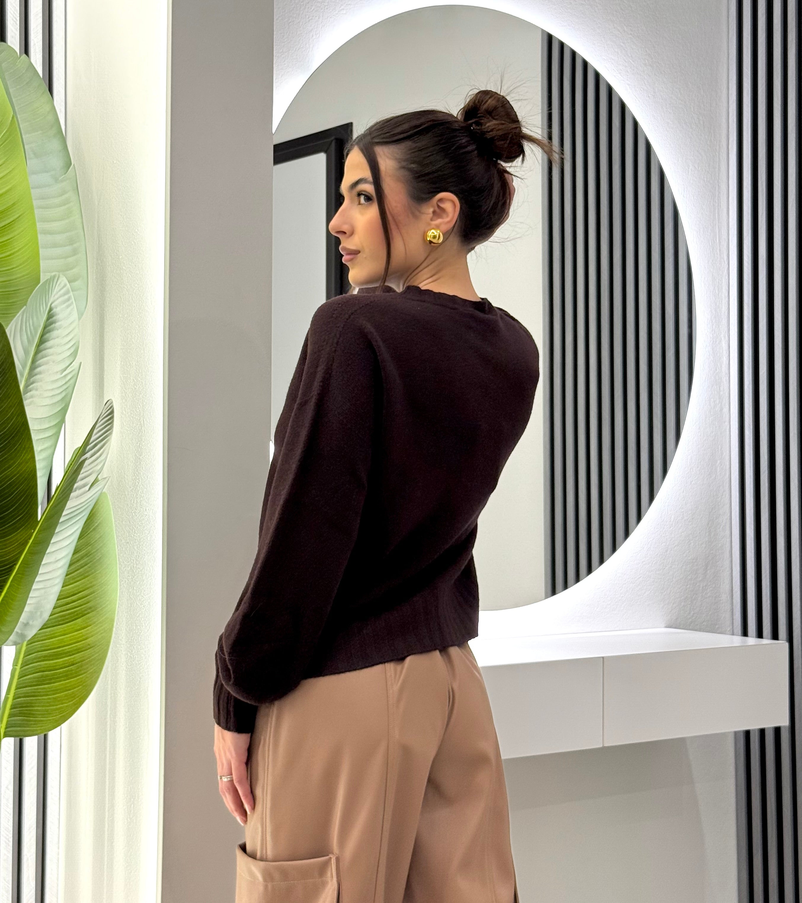 Kontatto - Maglia Girocollo Burgundy