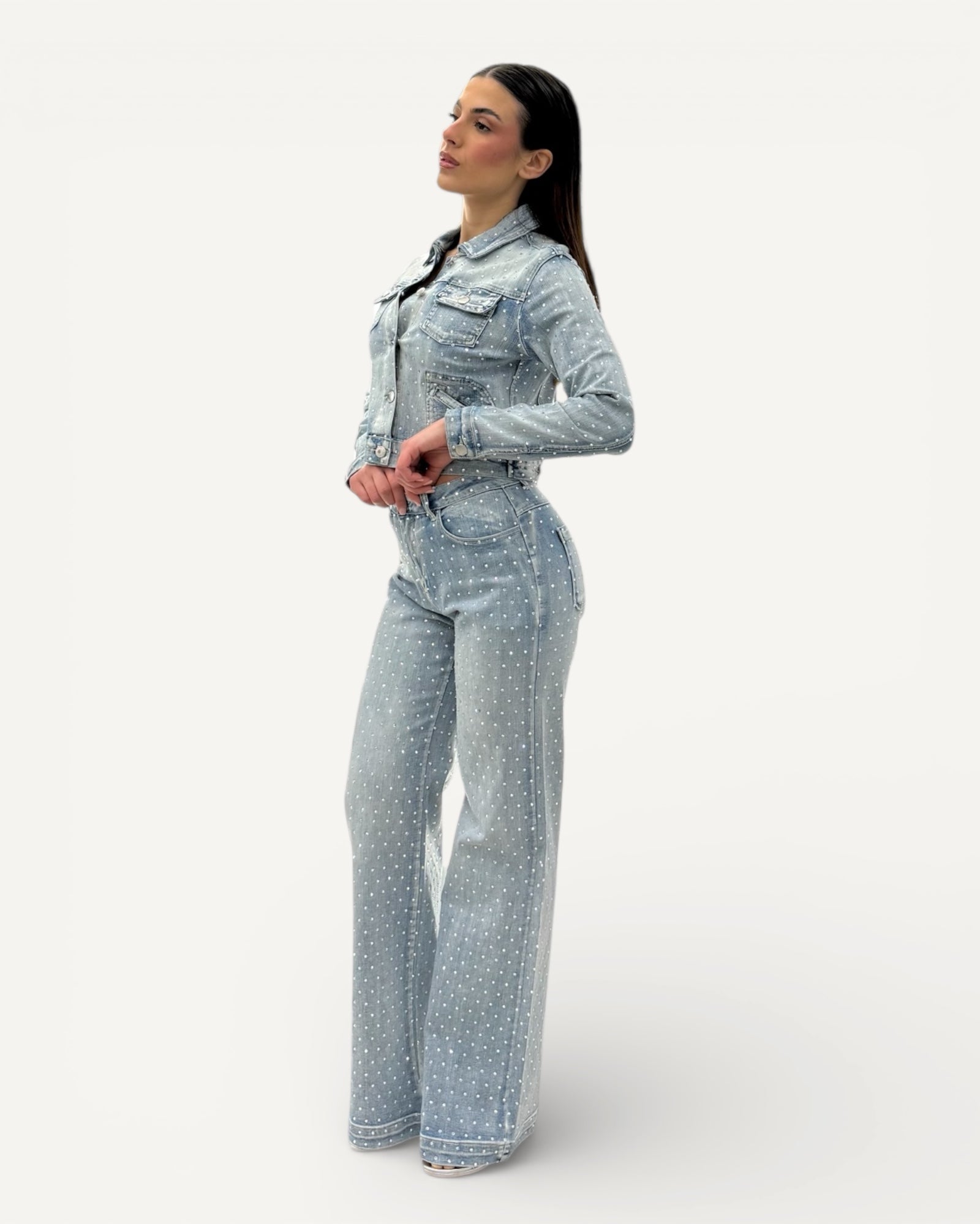 No Secrets - Jeans Diamanti Rainbow Bleach