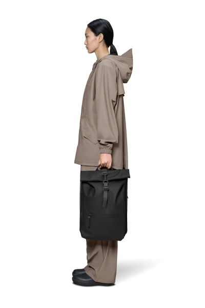 Rains - Zainetto Rolltop Rucksack Nero