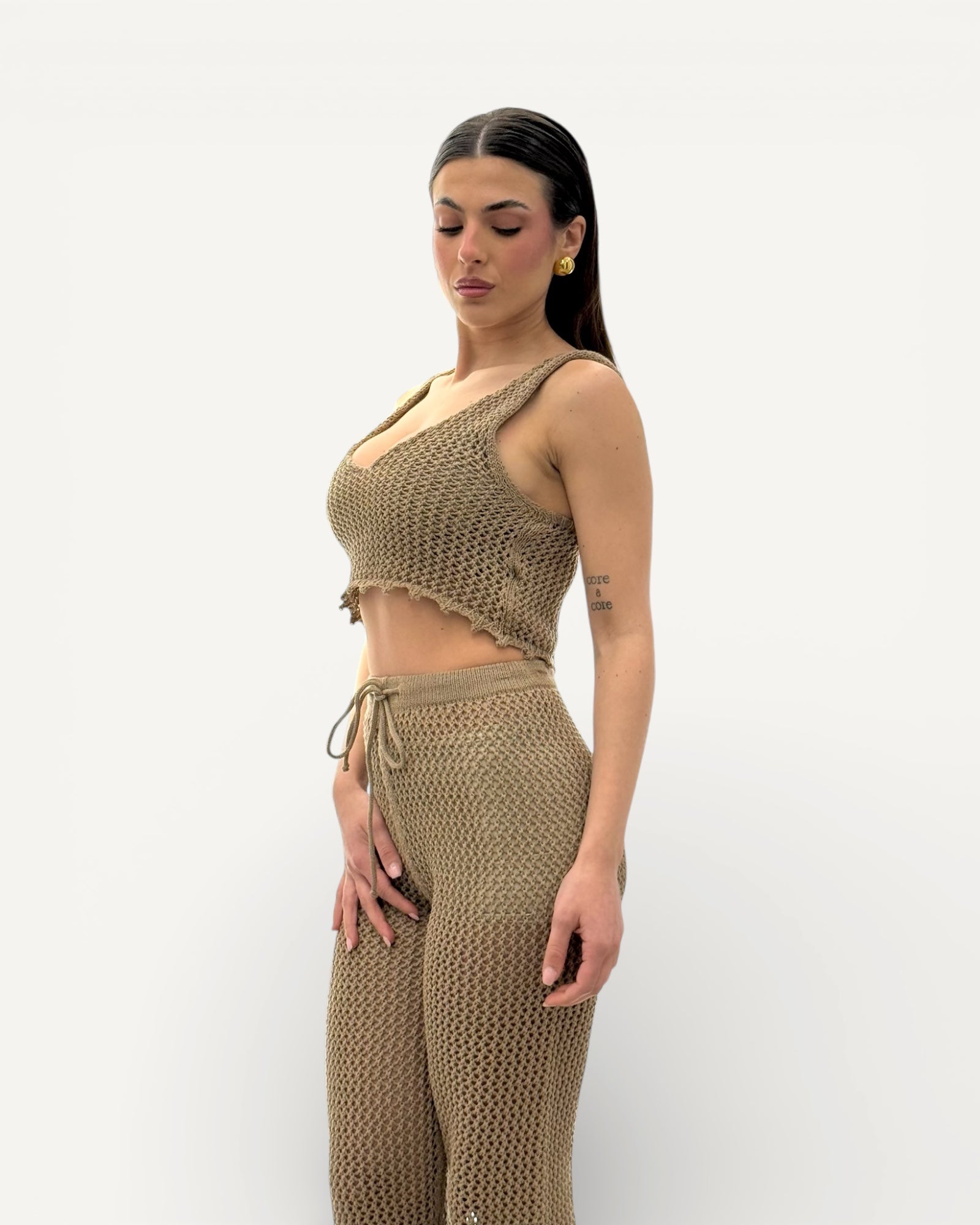 No Secrets - Crop Top Canotta Crochet