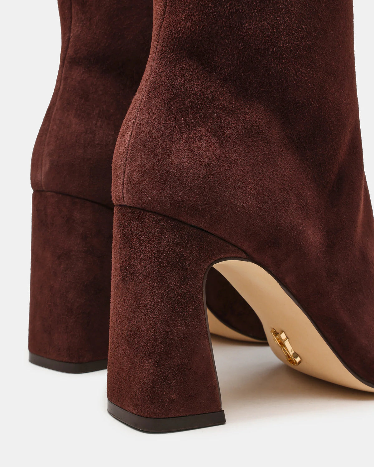 Steve Madden Flares - Tronchetto in Suede Marrone Chocolate