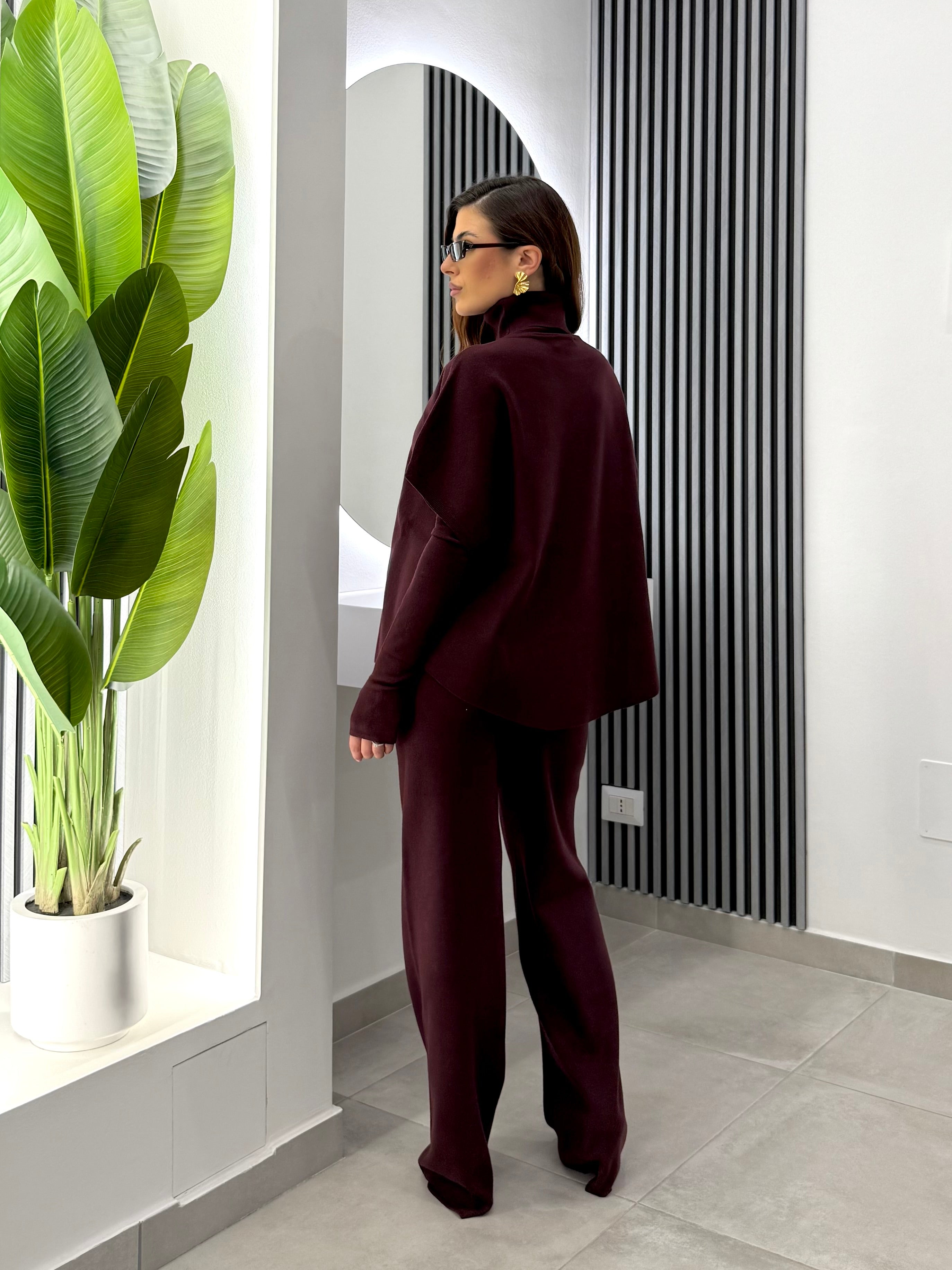 Club Crochet - Set Coordinato Bordeaux