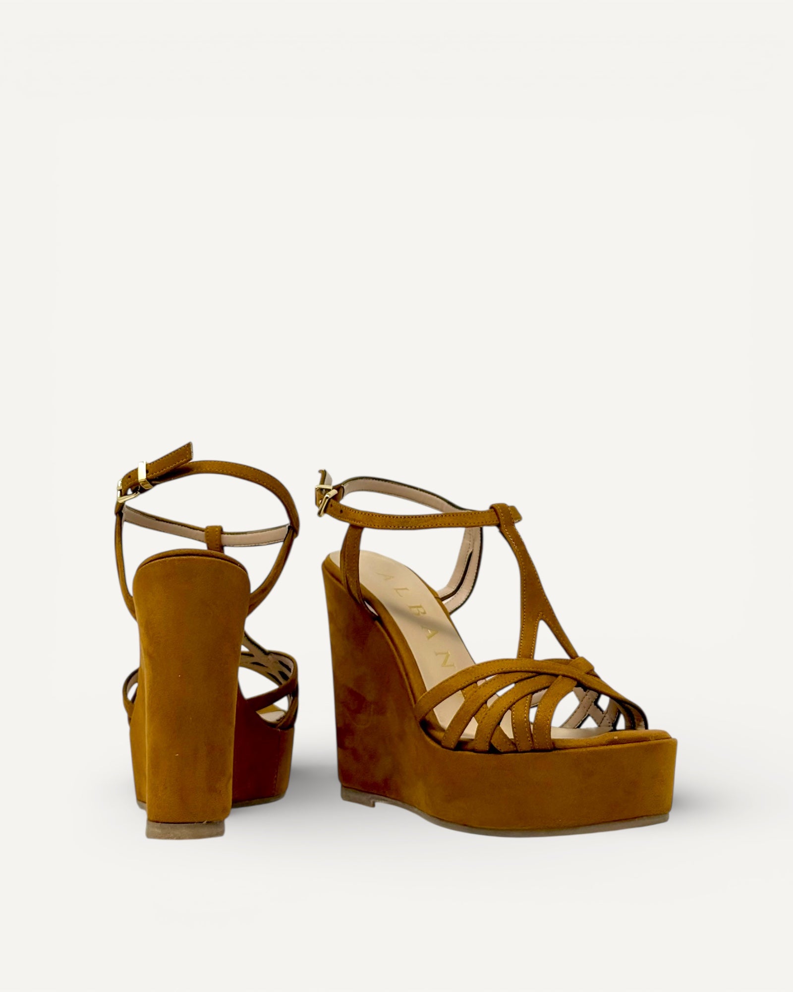 Albano - Zeppa Camoscio Cuoio