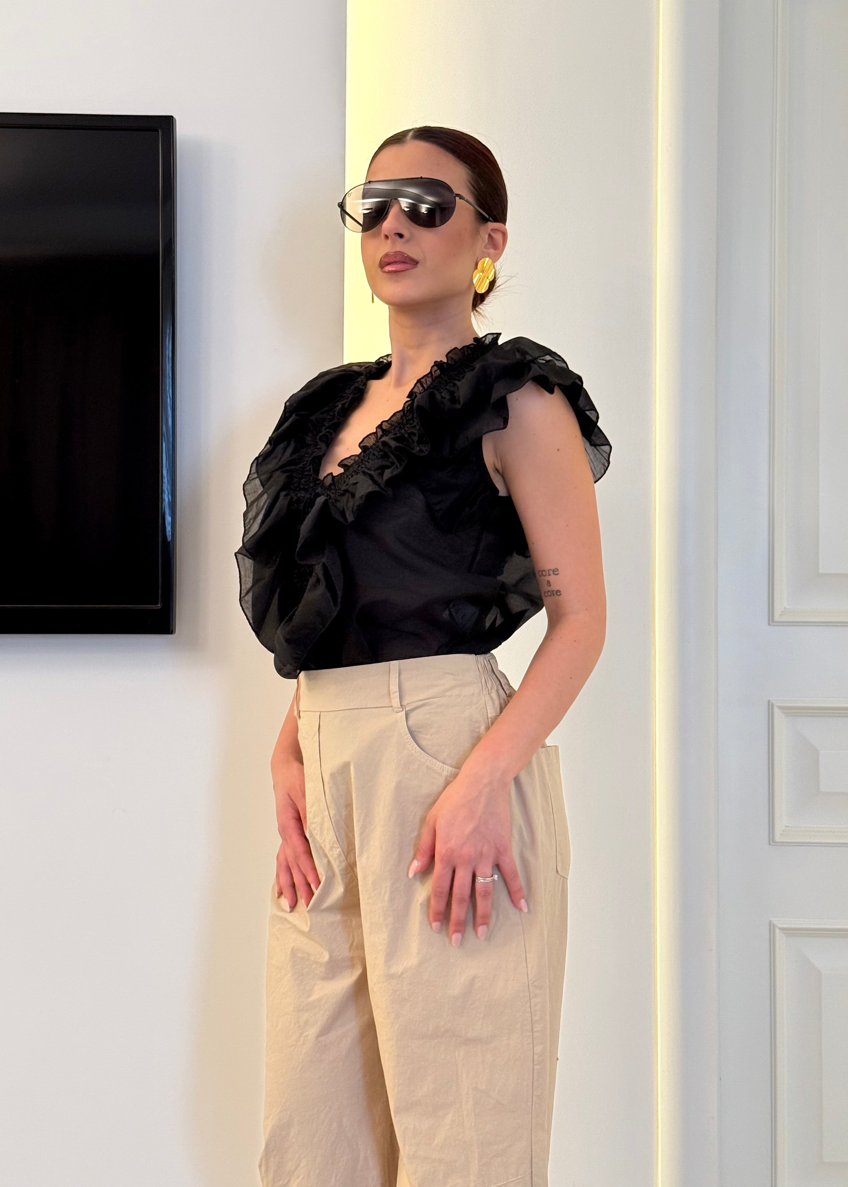 D'Elle - Giulia Mastini - Blusa con Volant