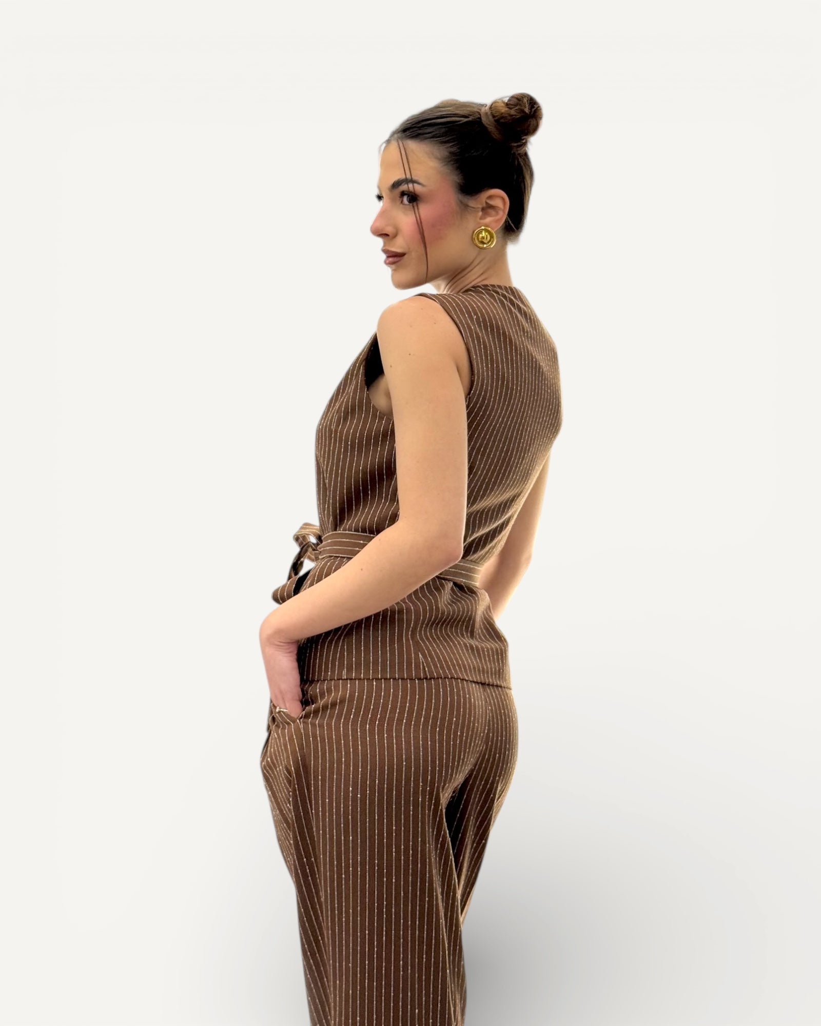 Kontatto - Gilet Cintura Gessato