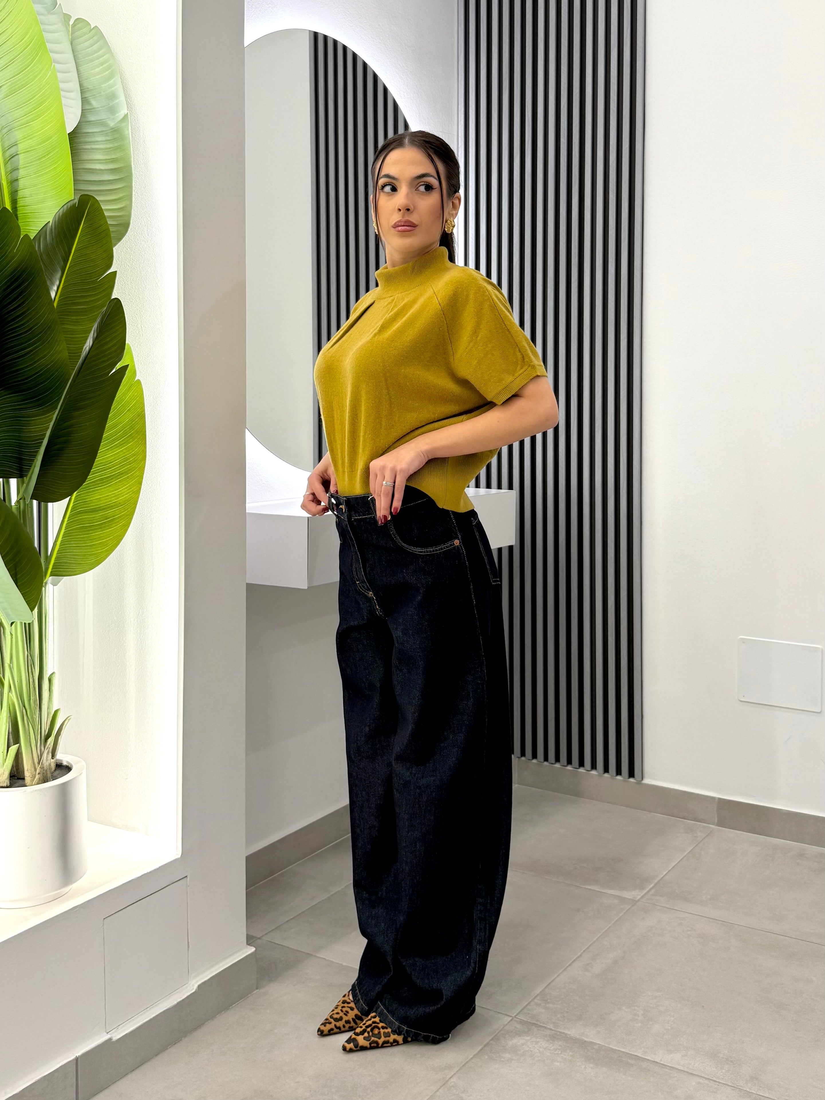 Club Crochet - Top Cashmer Senape