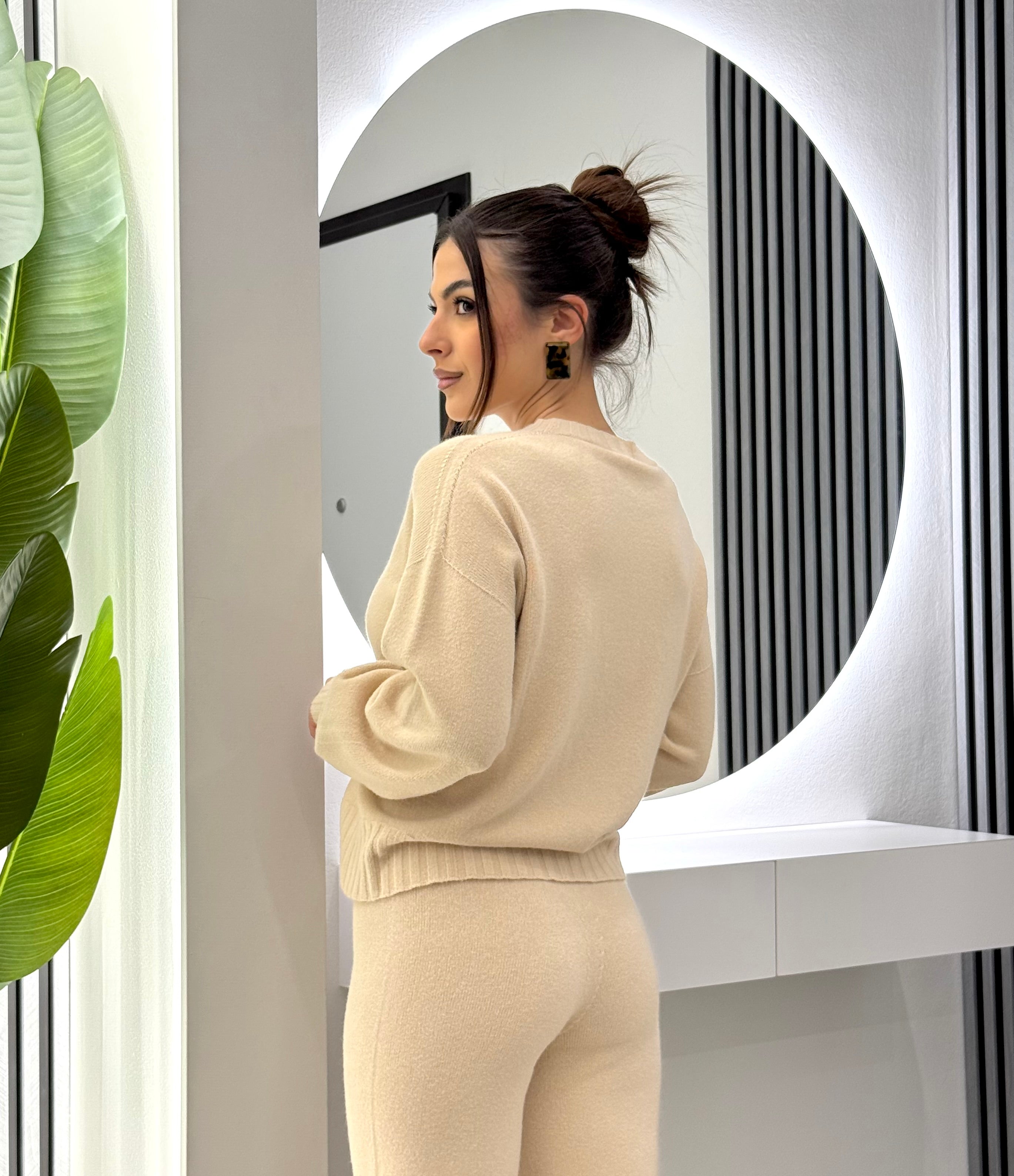 Kontatto - Maglia Girocollo Beige