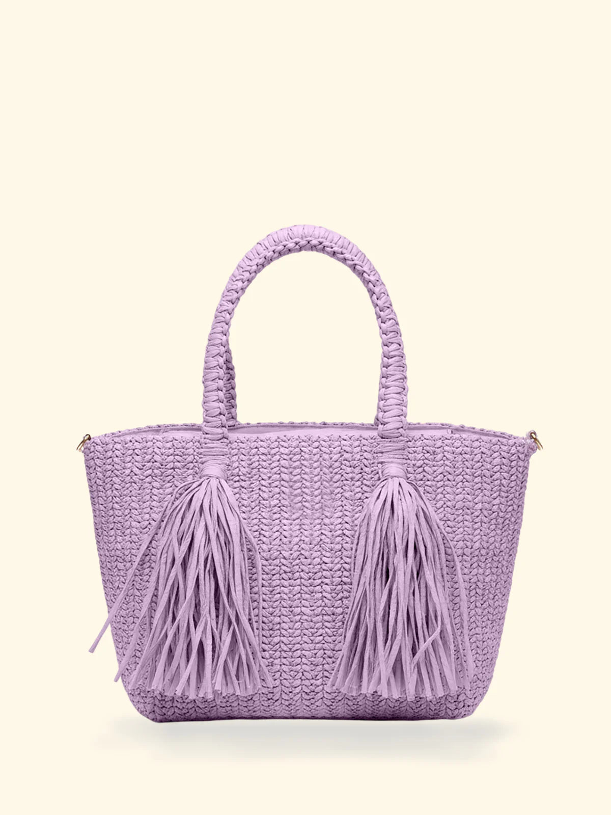 F**K - Mini Bag Paglia Frange e Tracolla Removibile SW0045-LC