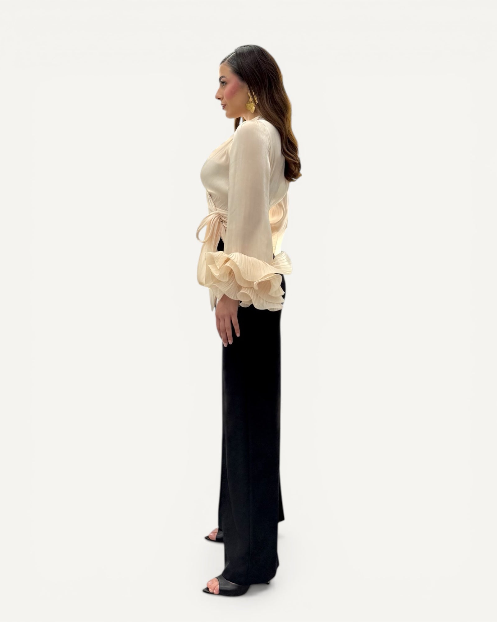 Hanita Couture - Pantalone Nero Palazzo