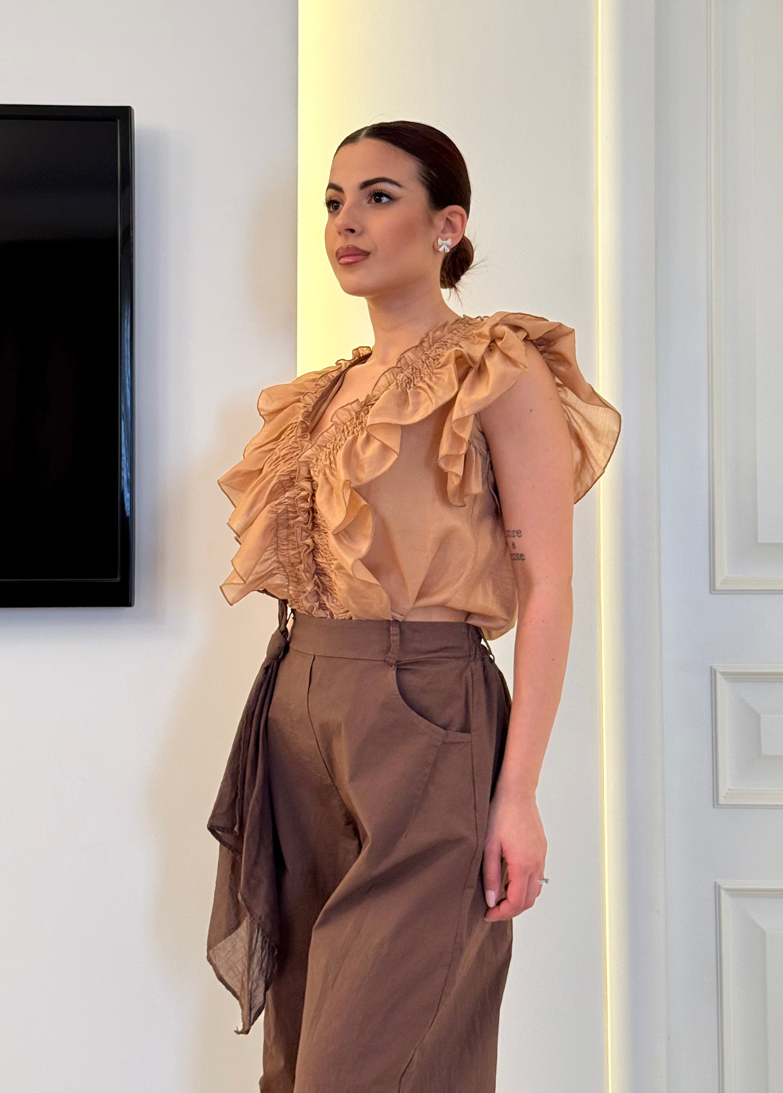 D'Elle - Giulia Mastini - Blusa con Volant