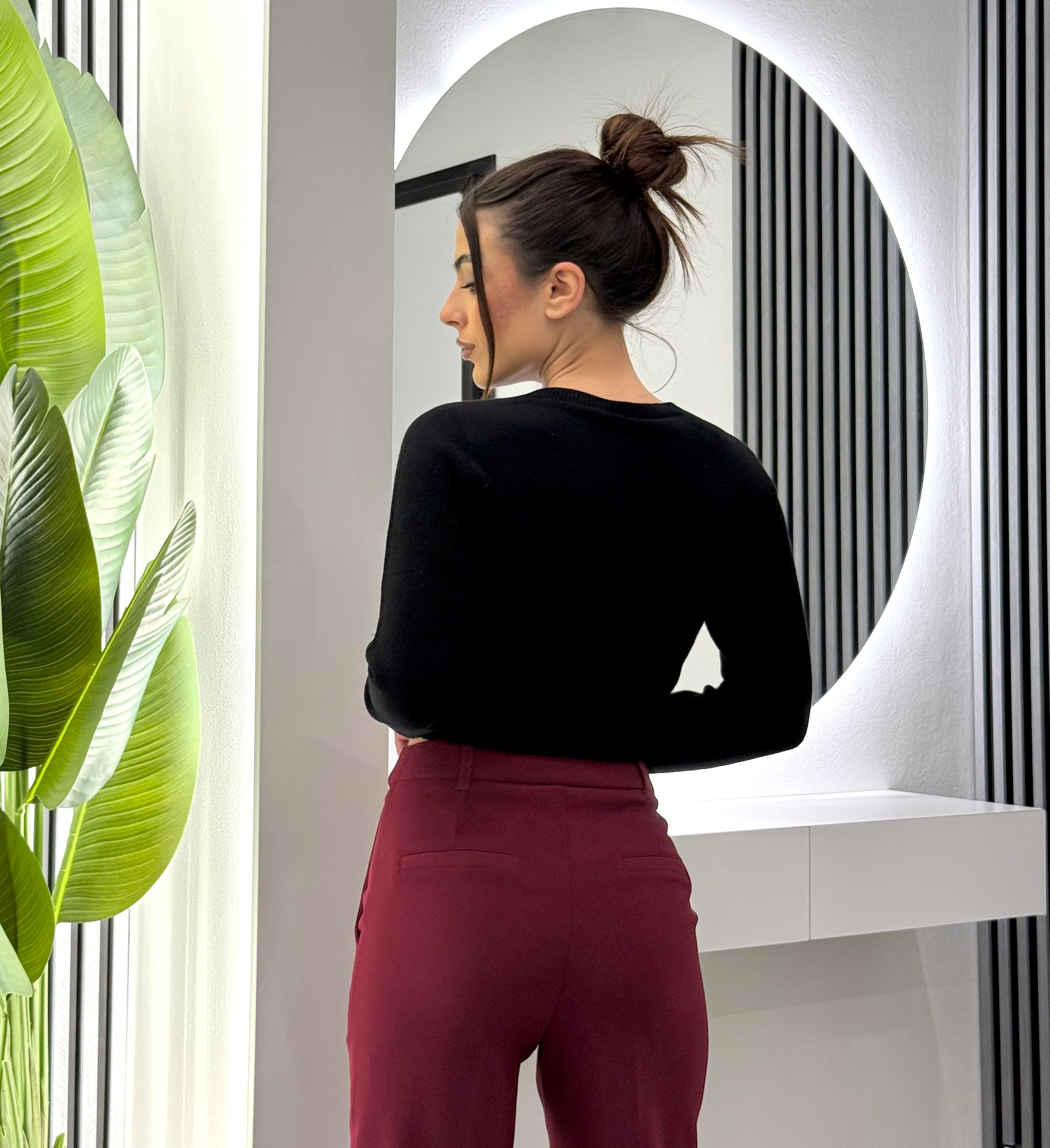 Kontatto - Girocollo Cropped Nero