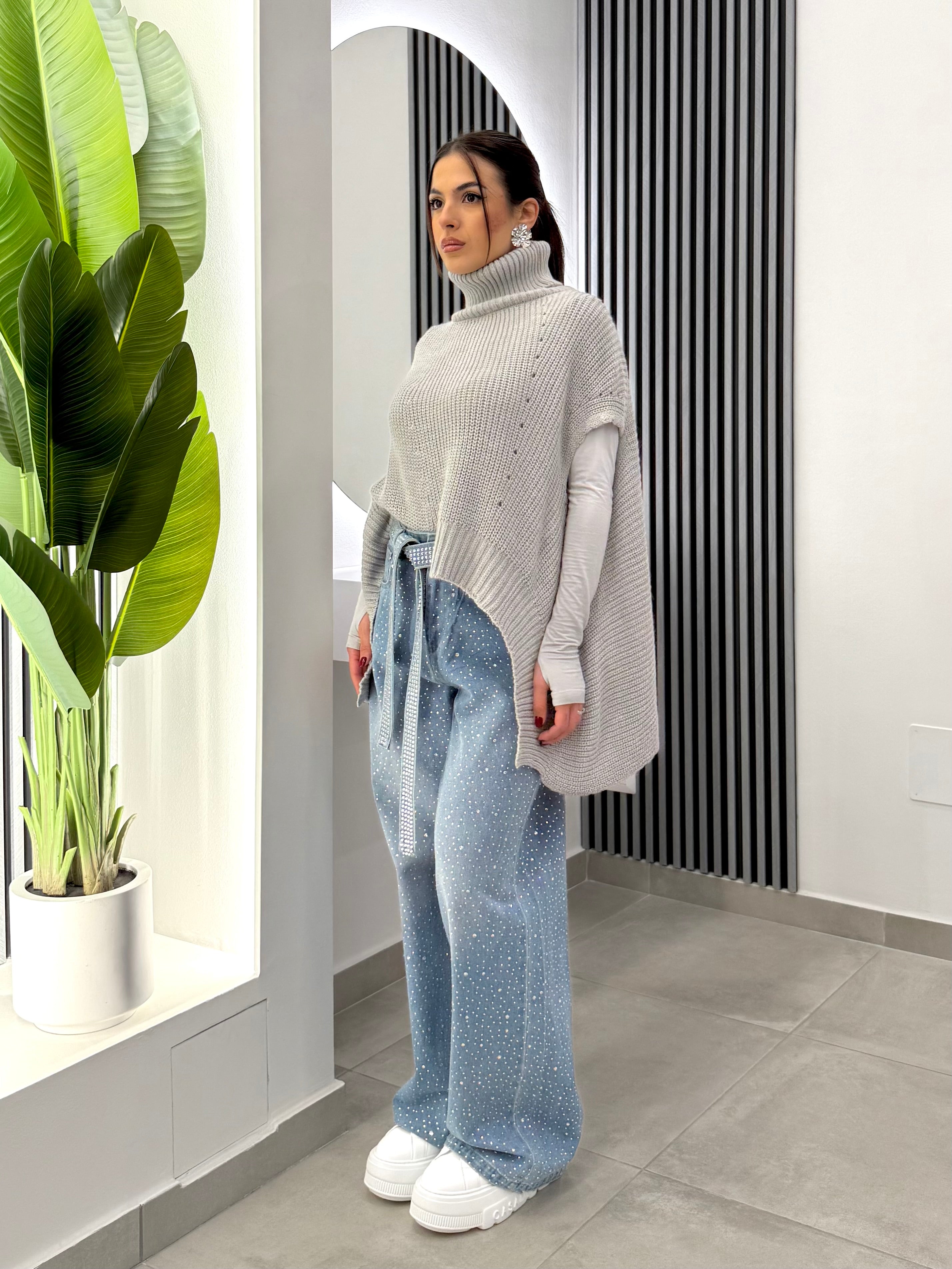 Club Crochet - Poncho Misto lana