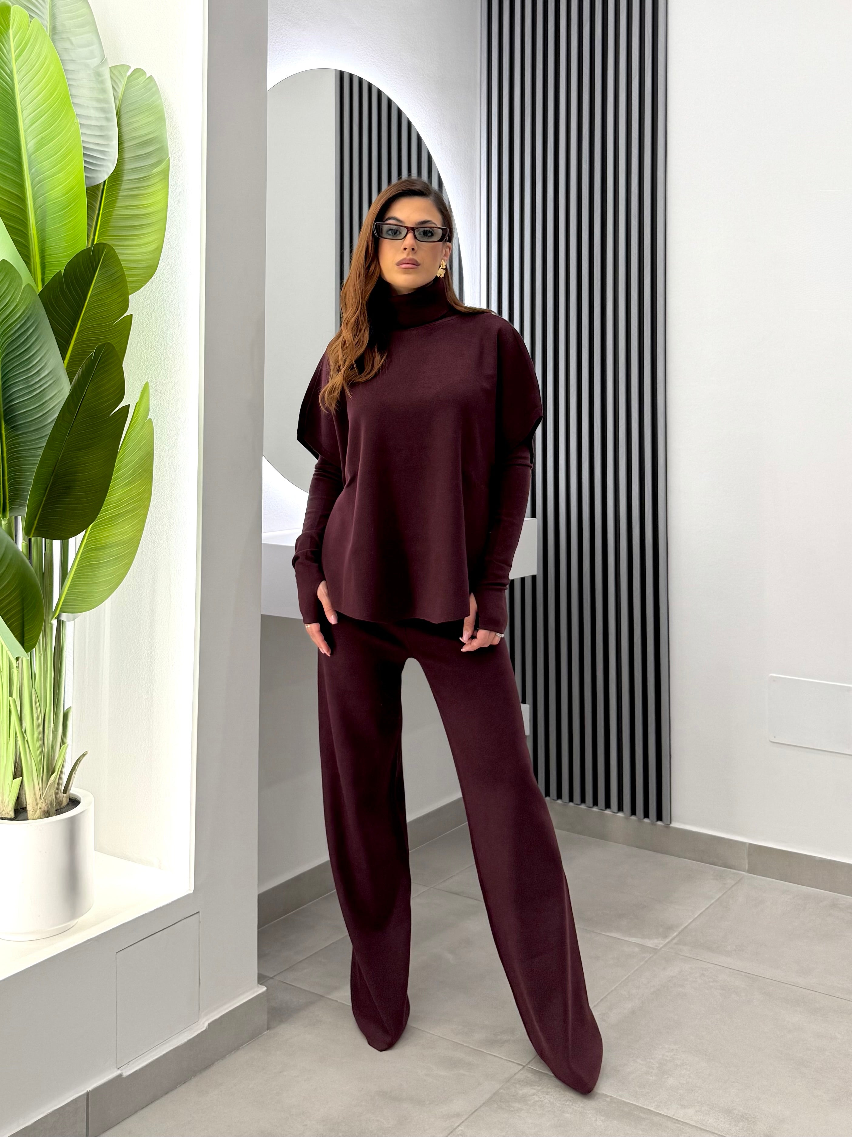 Club Crochet - Set Coordinato Bordeaux