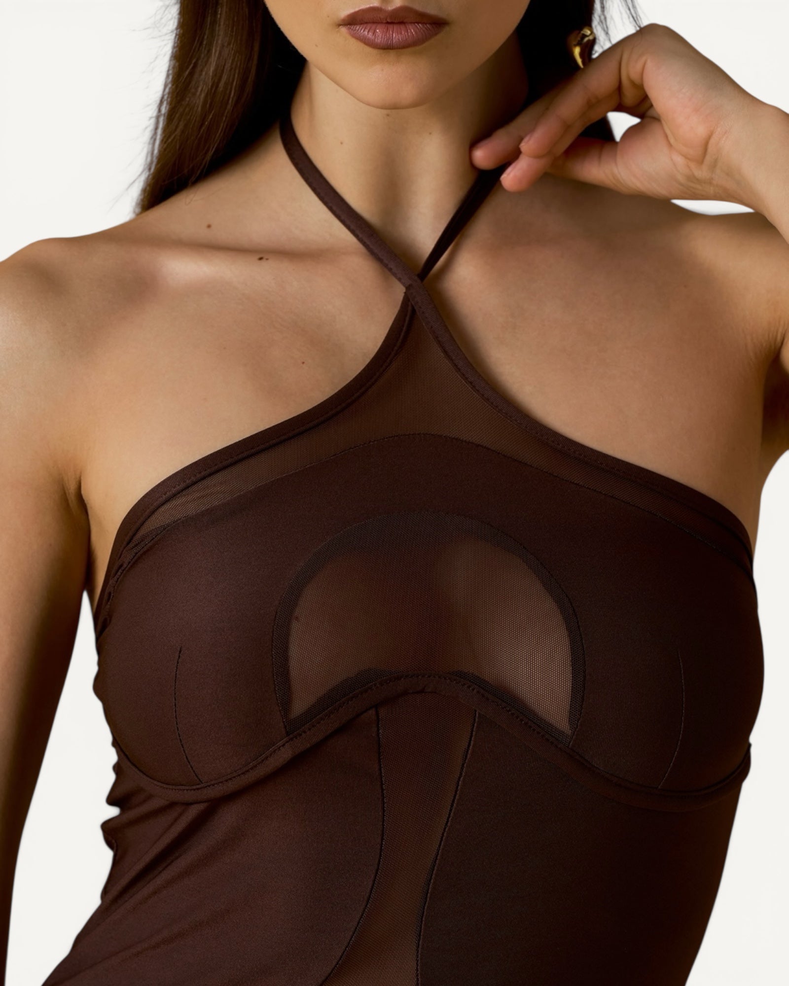 No Secrets - Abito Osé Marrone