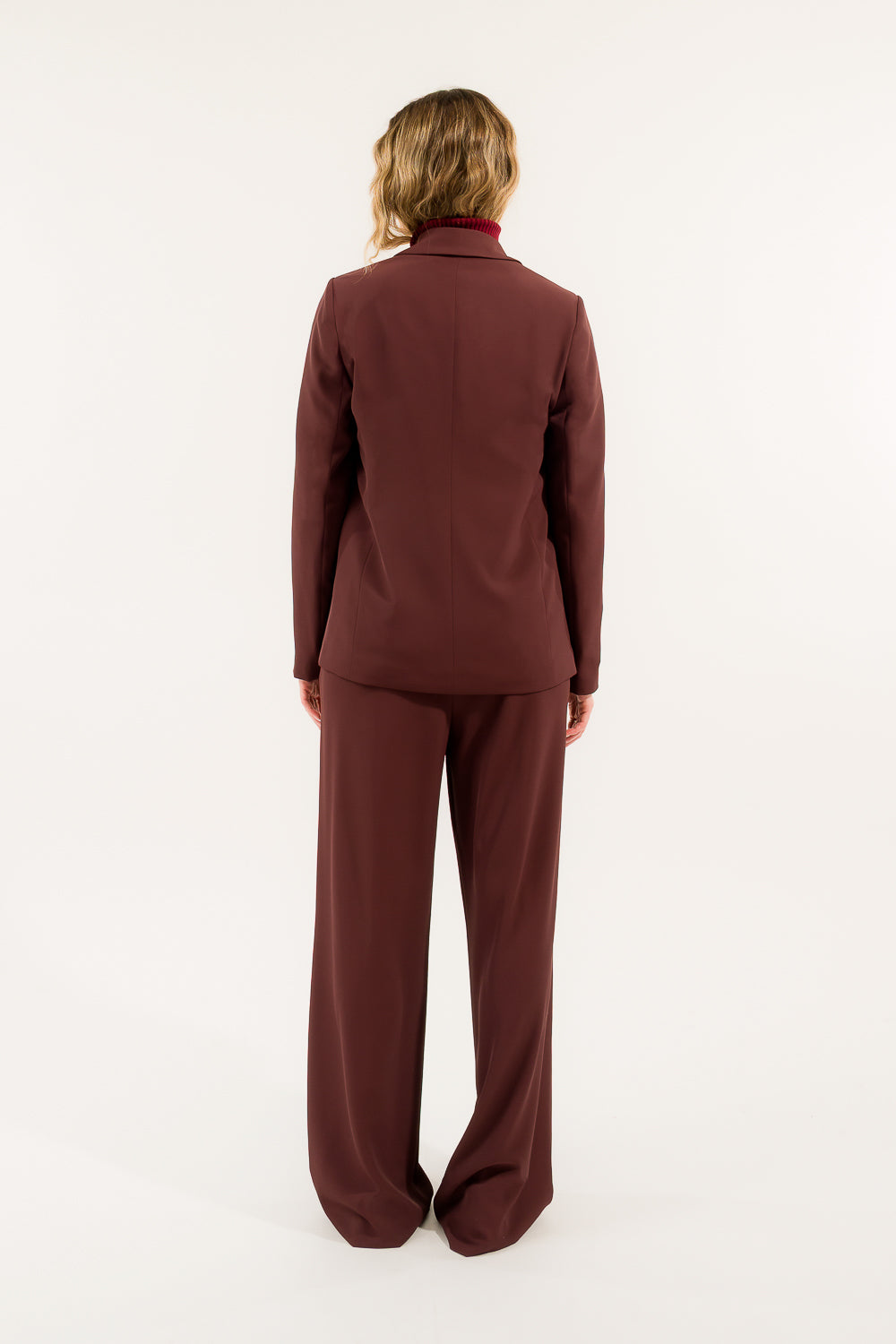 Kontatto - Completo Tailleur Giacca e Pantalone Bordeaux