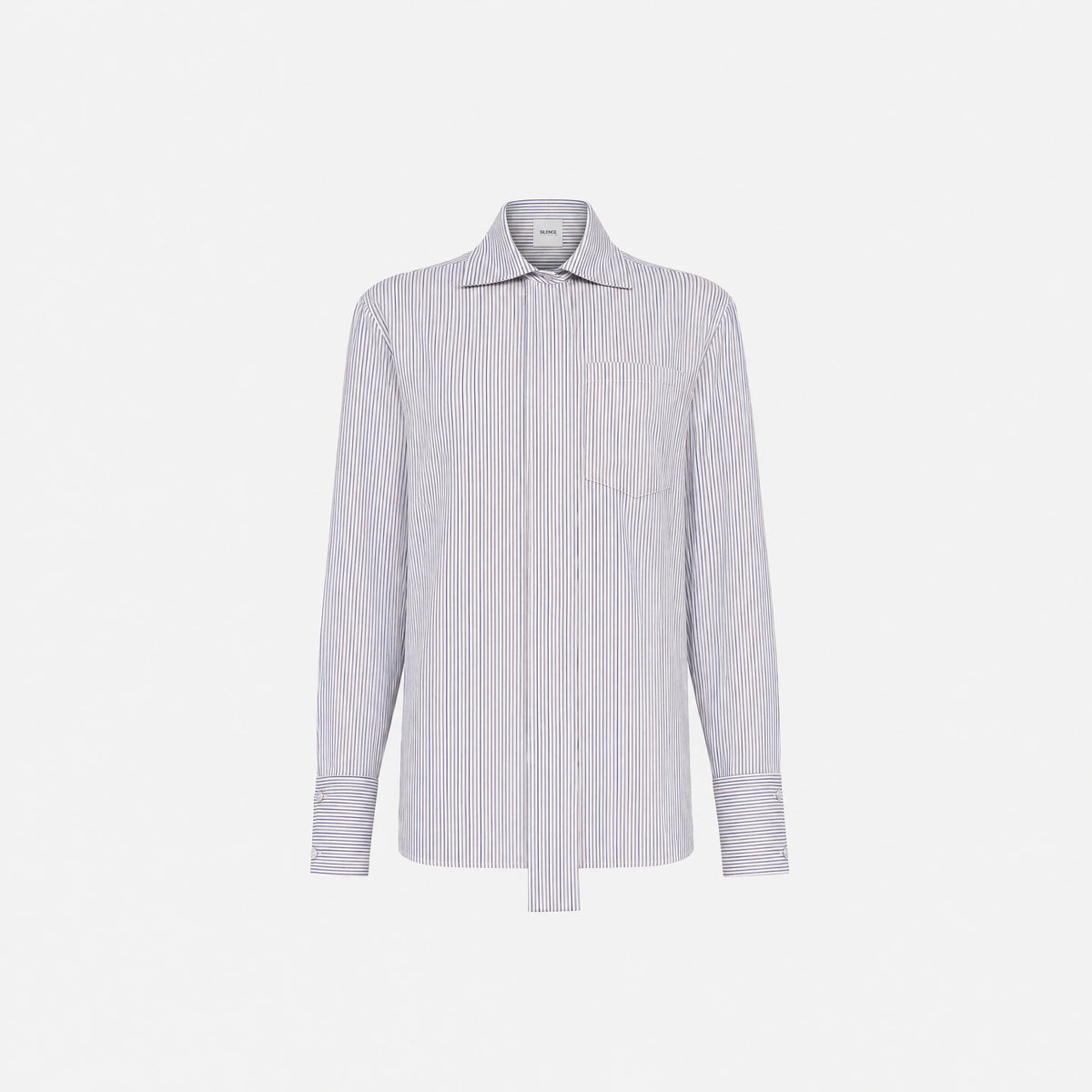 Silence Limited - Camicia Hypnotique Blu Royal Riche
