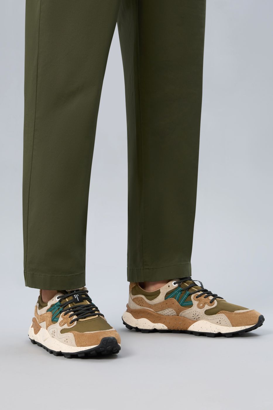 Flower Mountain - Yamano 3 Sneakers in suede e tessuto tecnico