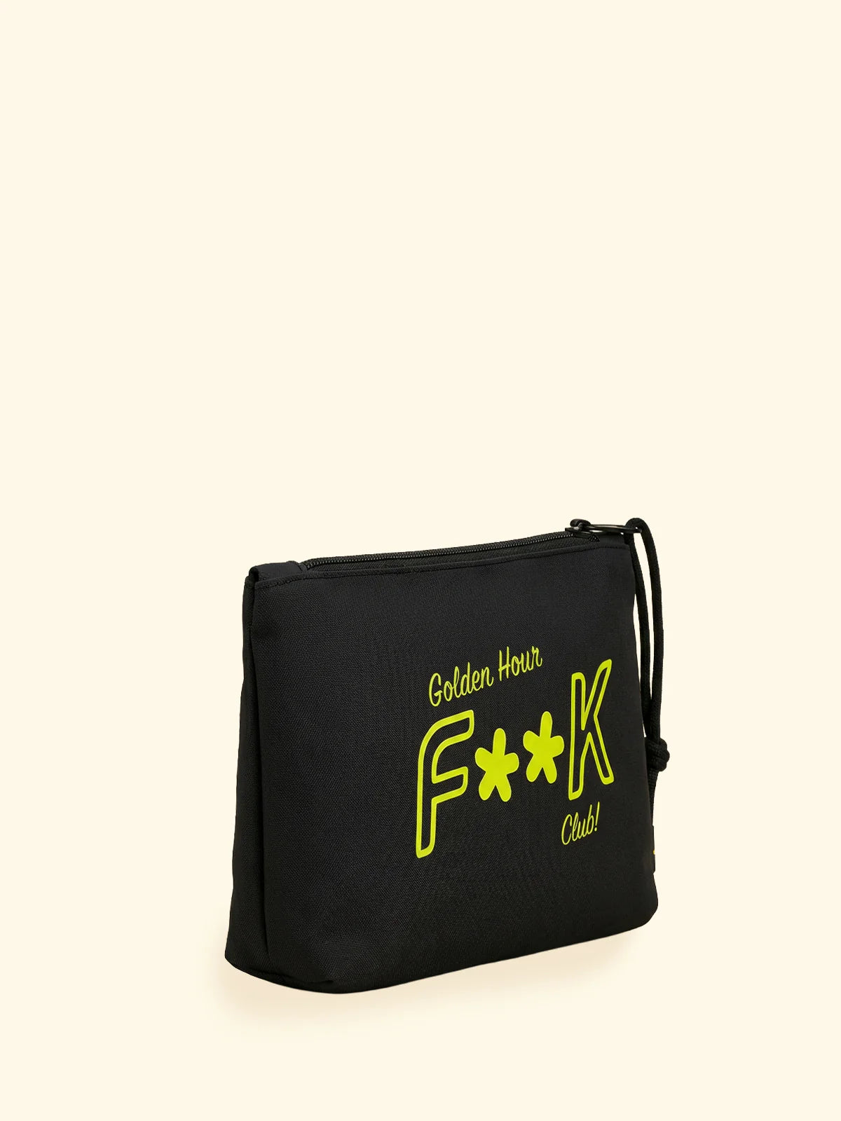 F**K - Pochette Neoprene con Logo e Zip SU8001-BK