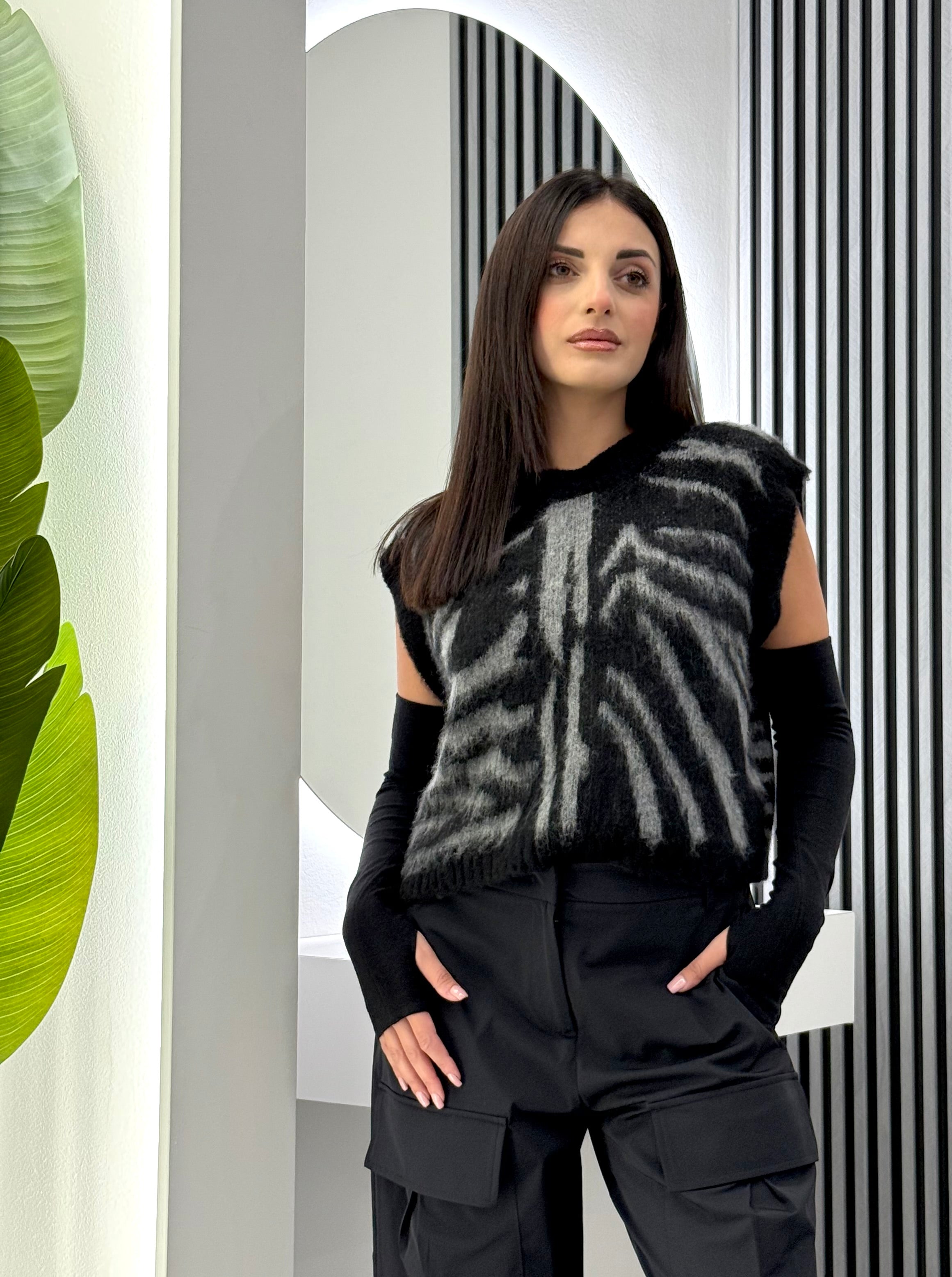 Club Crochet - Gilet Zebrato