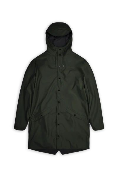Rains - Long Jacket W3 Unisex Verde Militare