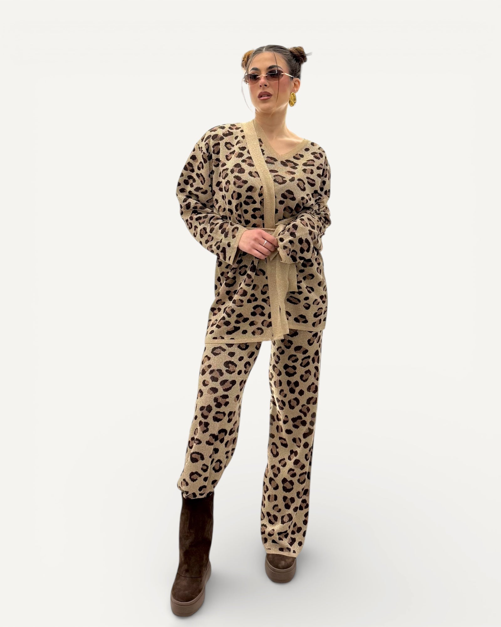 Kontatto - Pantalone Lurex Maculato