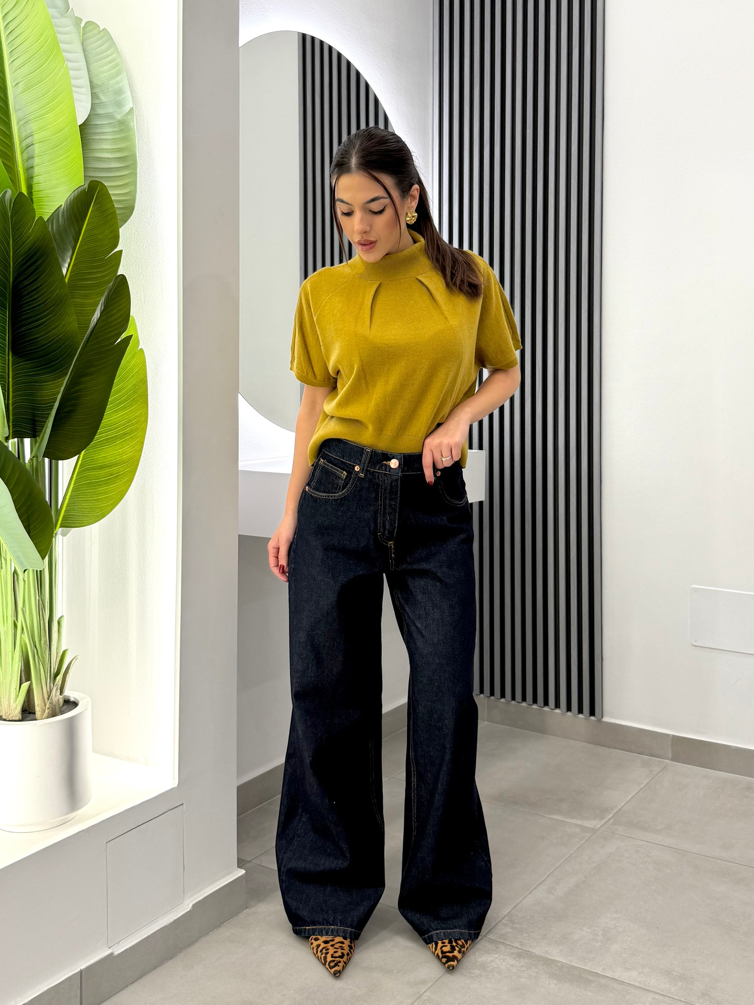 Club Crochet - Top Cashmer Senape