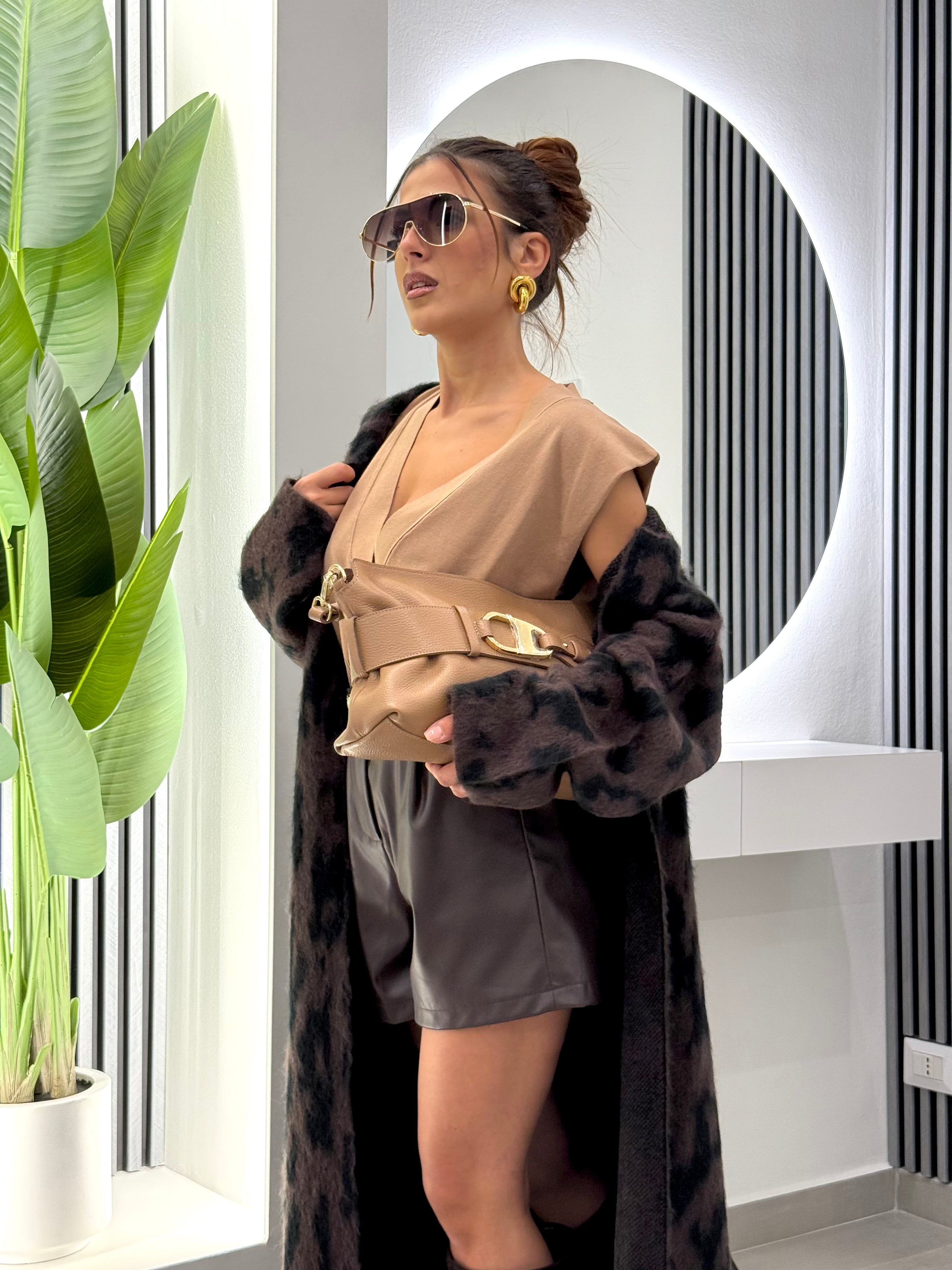 Kontatto - Gilet Con Bottone Gioiello