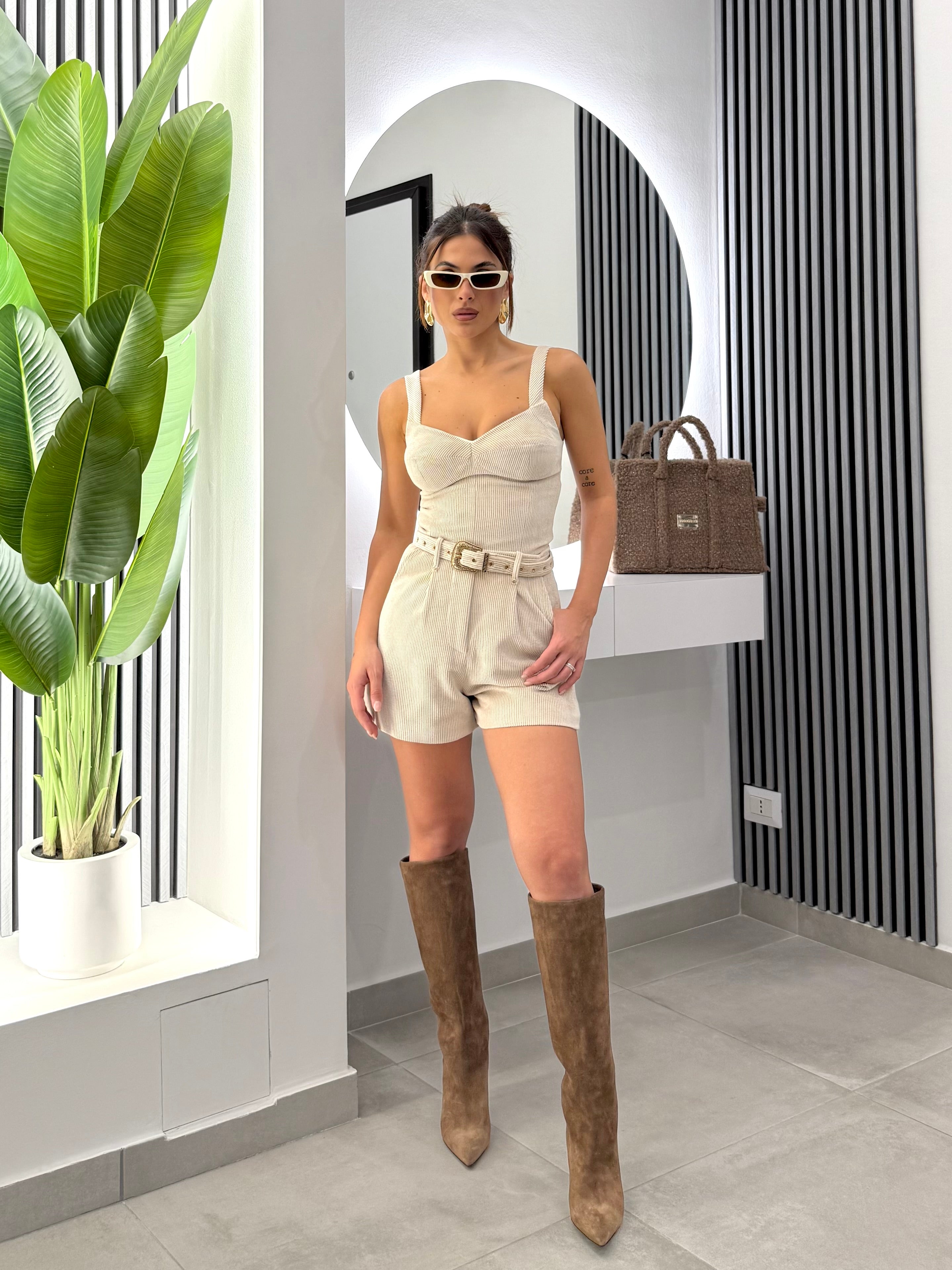 No Secrets - Shorts Velluto Coste
