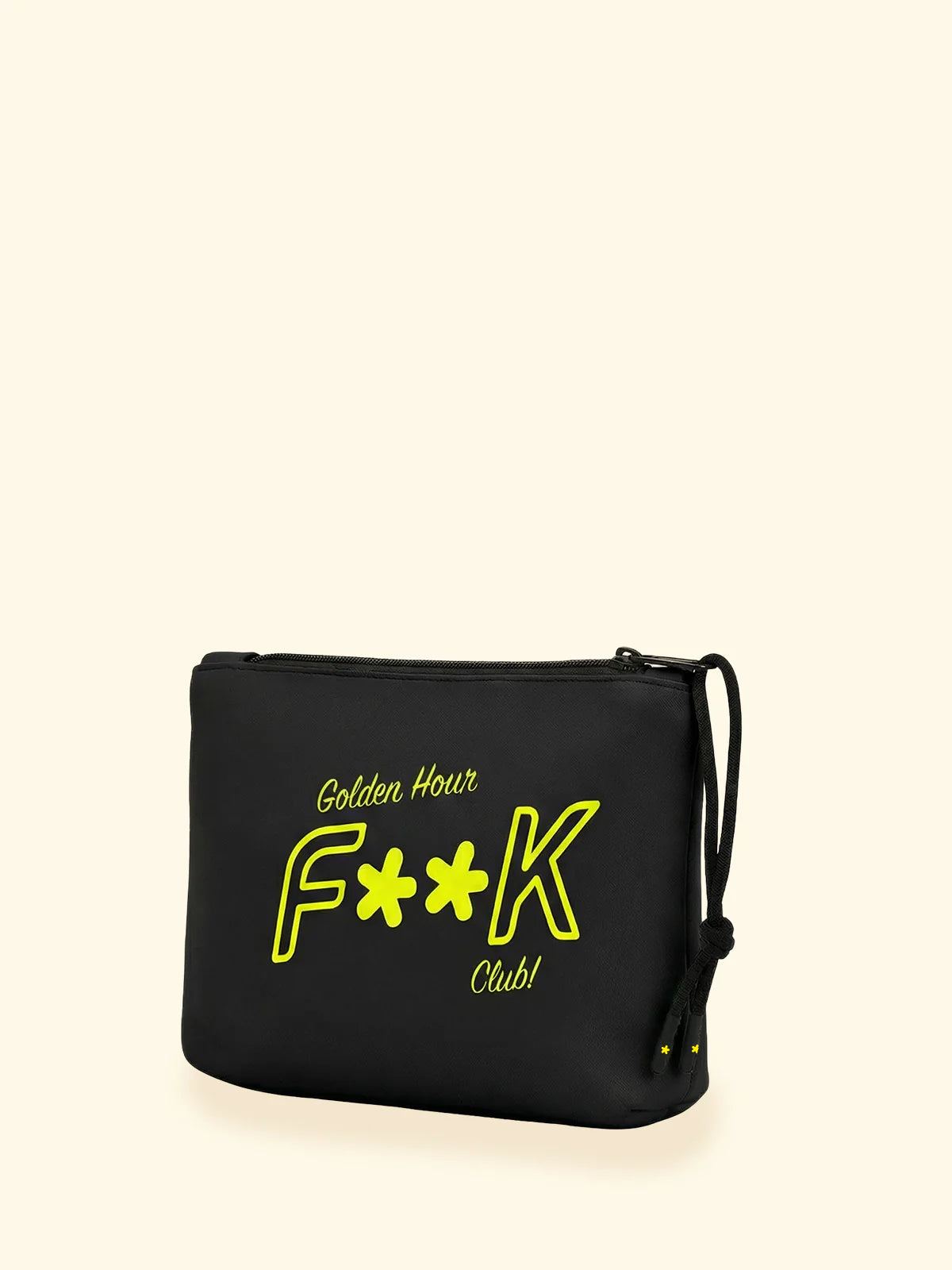 F**K - Pochette Neoprene con Logo e Zip SU8001-BK