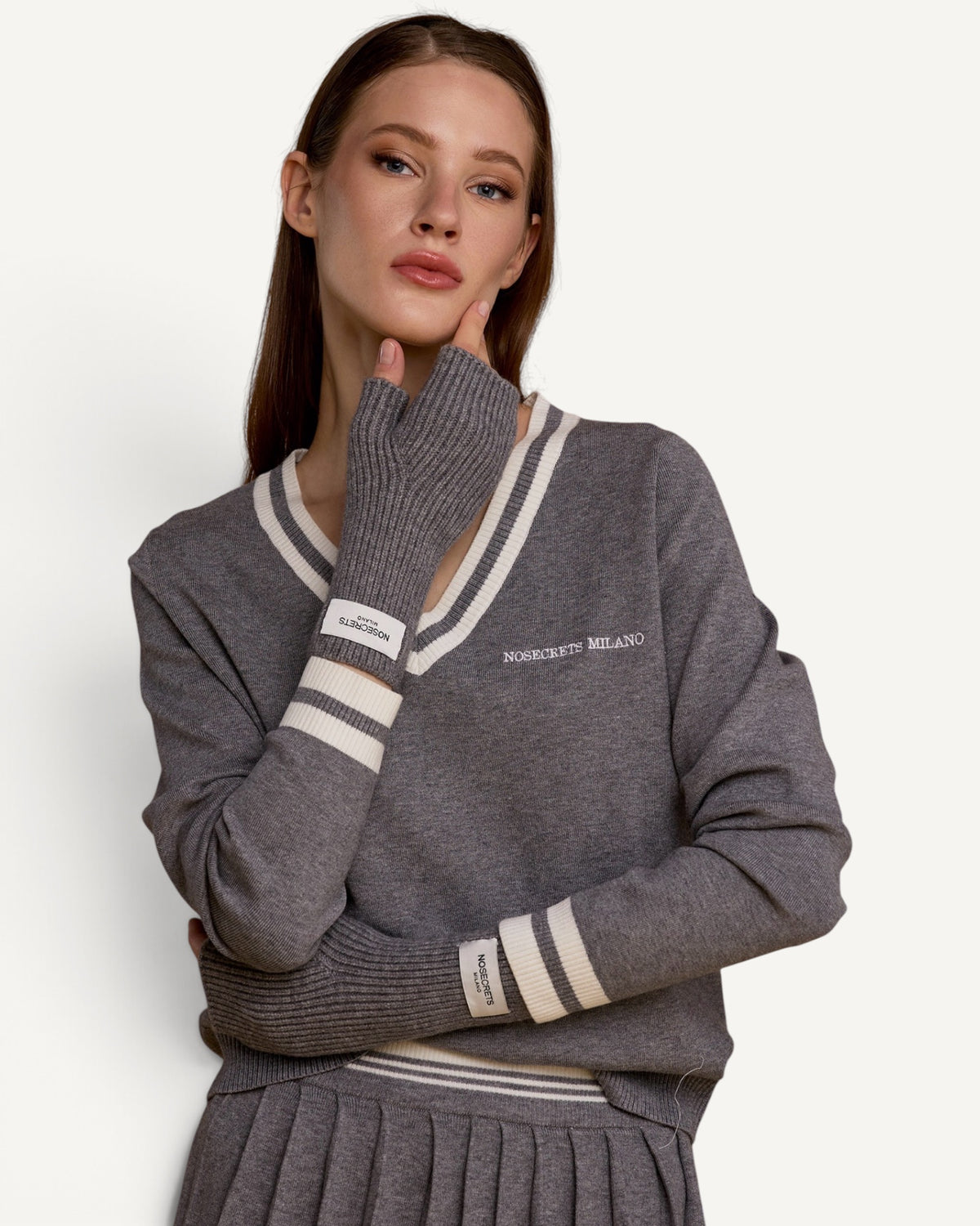 No Secrets - Guanti in Maglia Senza Dita