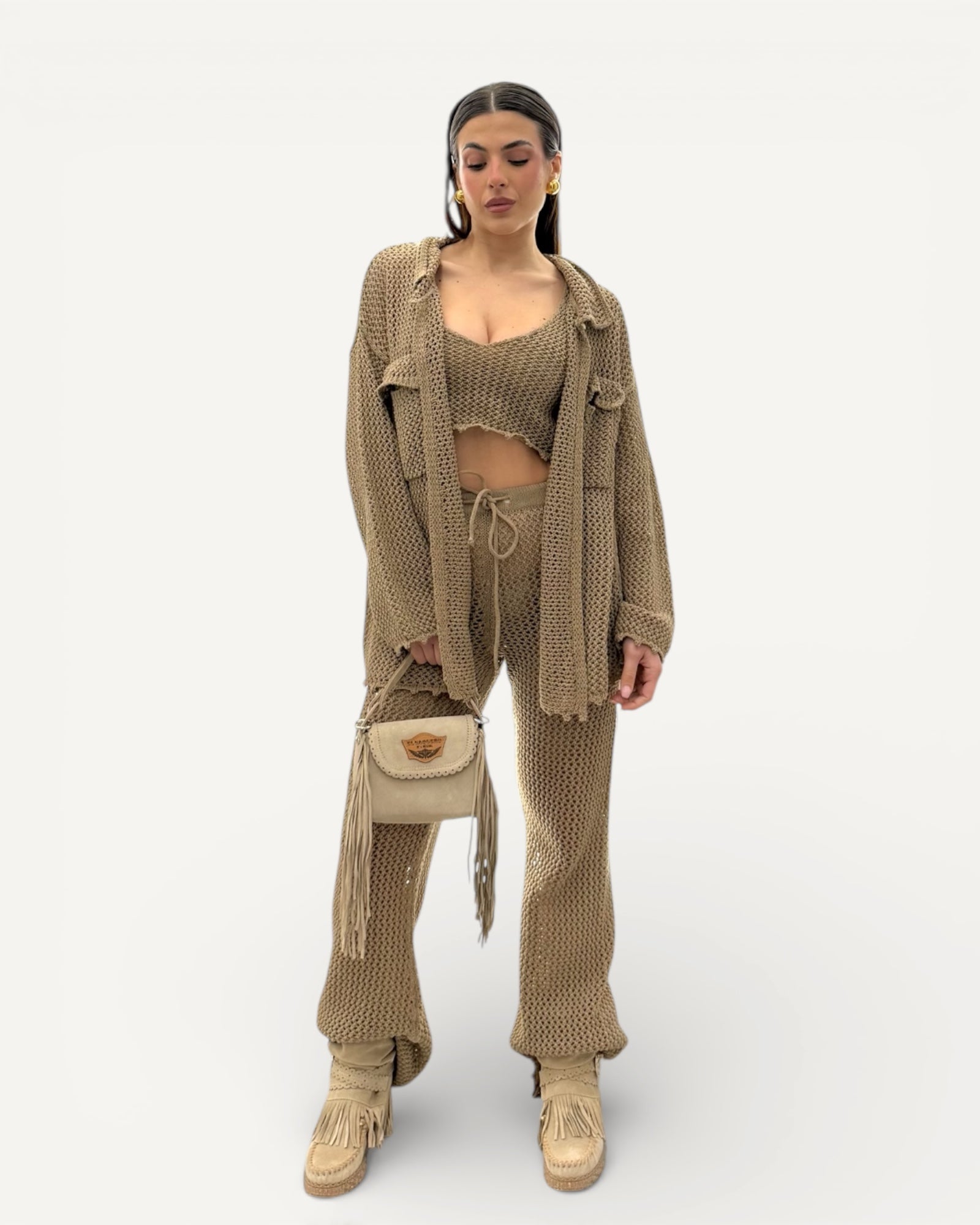 No Secrets- Pantalone Lungo Crochet