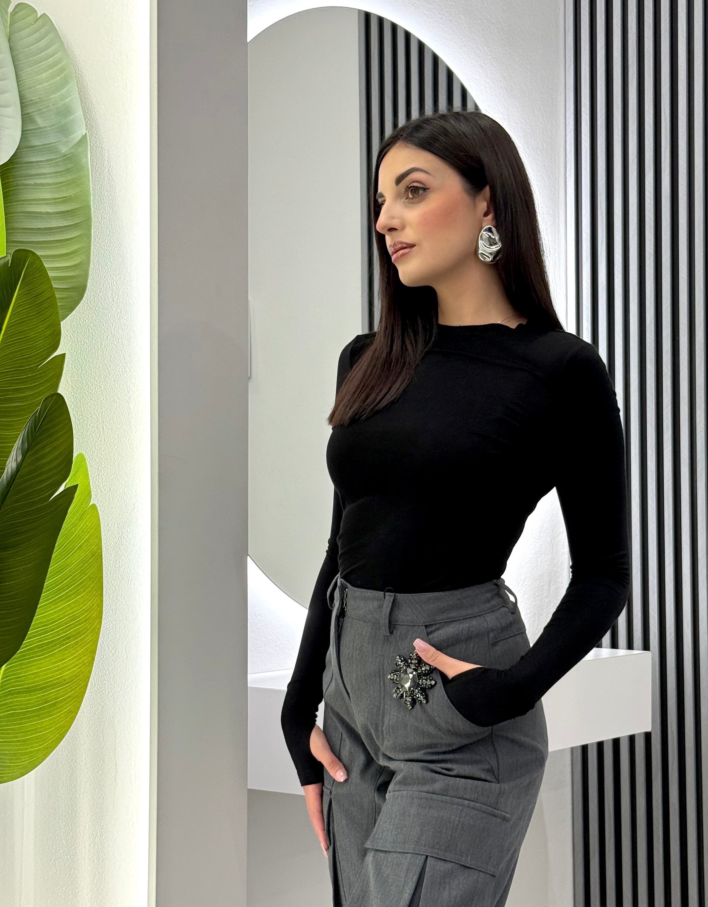 Club Crochet - Maglia Guanto Nero