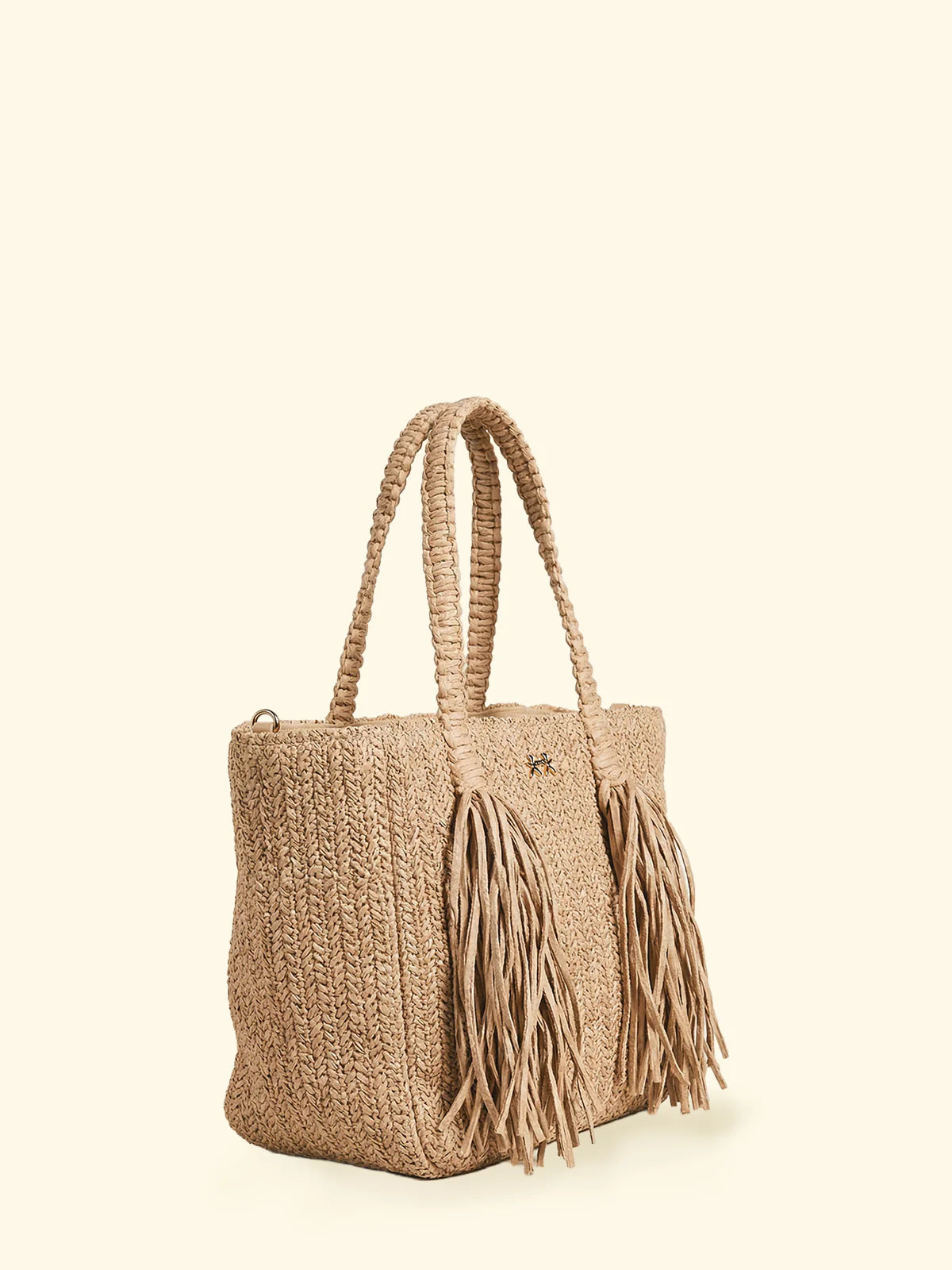 F**K - Mini Bag Paglia Frange e Tracolla Removibile SW0045-BG